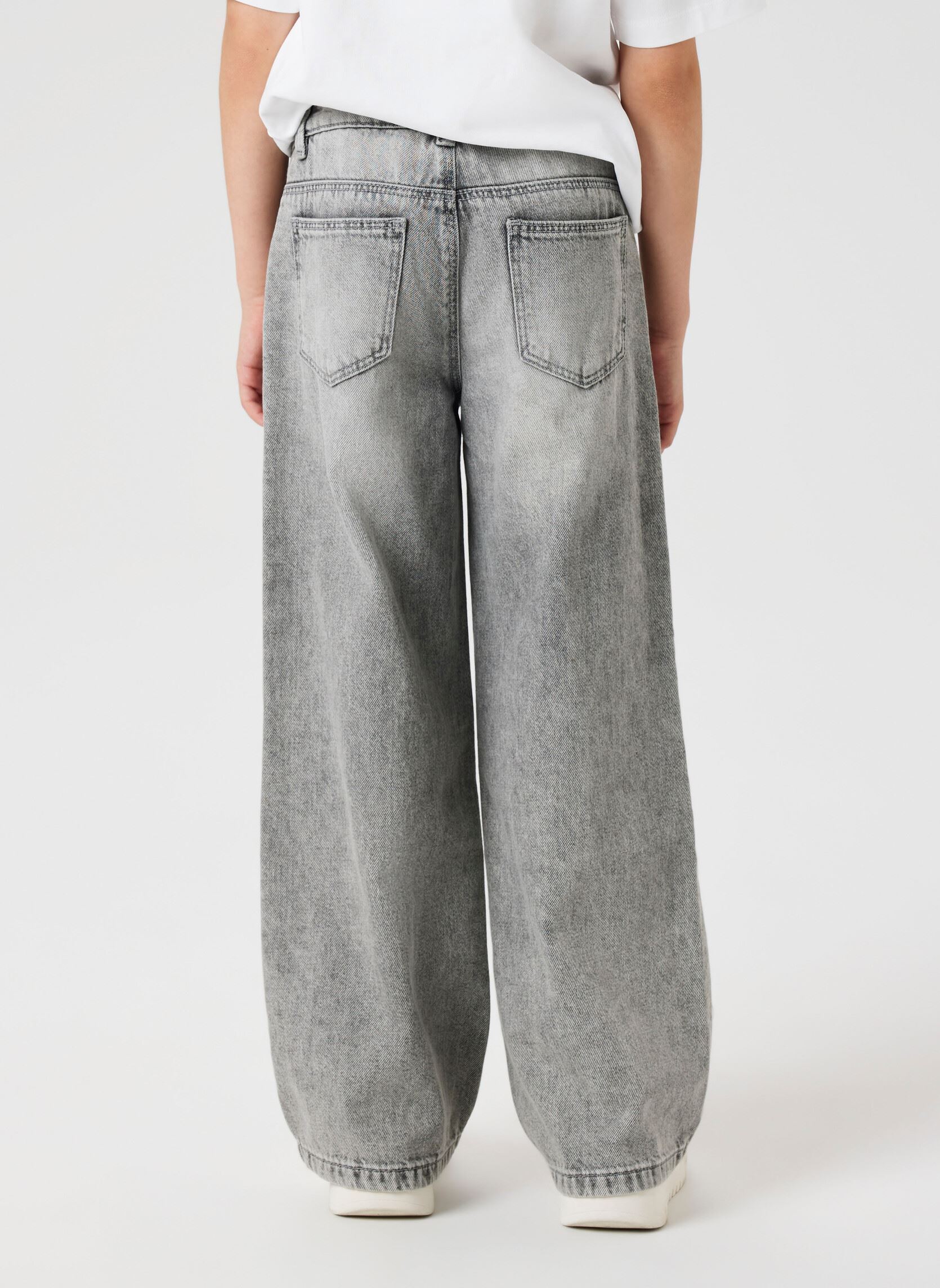 Straight Leg Jeans Nkfrose Wide Jeans 5529-Be Noos mädchen blau Name it Straight Leg Jeans Nkfrose Wide Jeans 5529-Be Noos mädchen blau Light Grey Denim