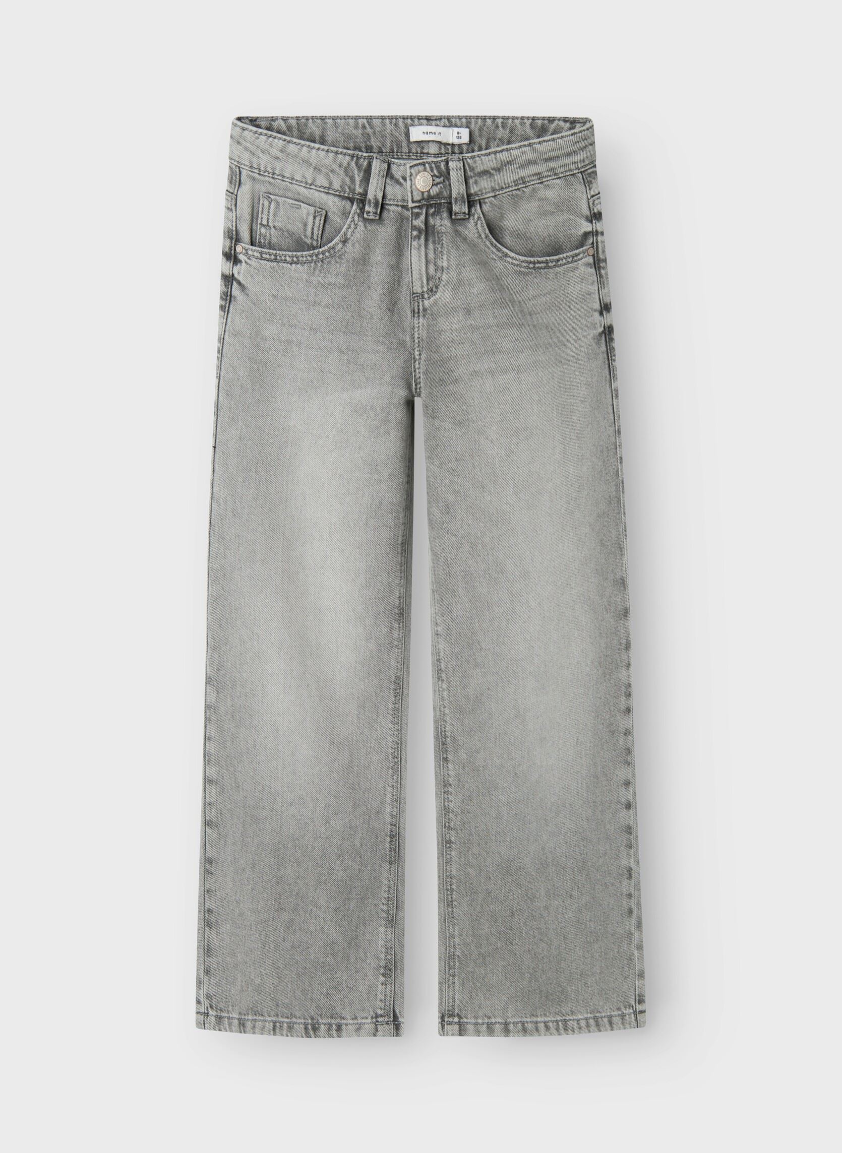 Straight Leg Jeans Nkfrose Wide Jeans 5529-Be Noos mädchen blau Name it Straight Leg Jeans Nkfrose Wide Jeans 5529-Be Noos mädchen blau Light Grey Denim
