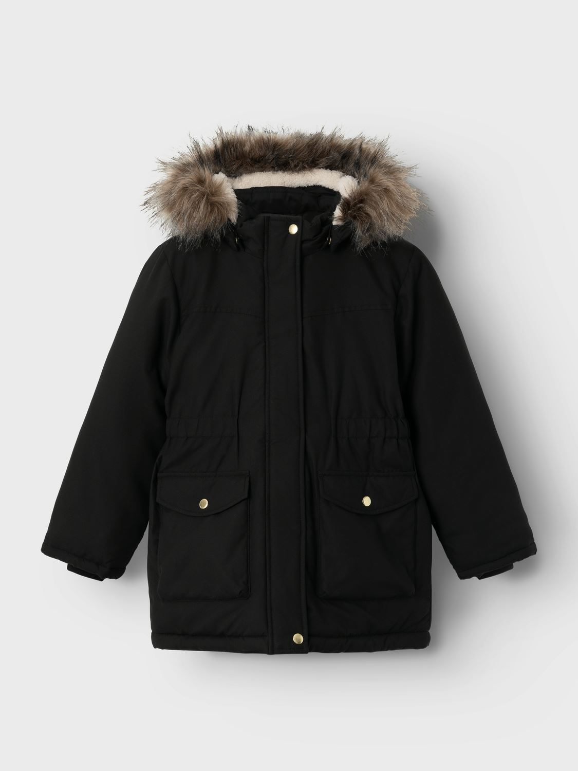 Duffle-coats Nkfmaster Parka Jacket Pb Fr fille noir Name it Duffle-coats Nkfmaster Parka Jacket Pb Fr fille noir Black