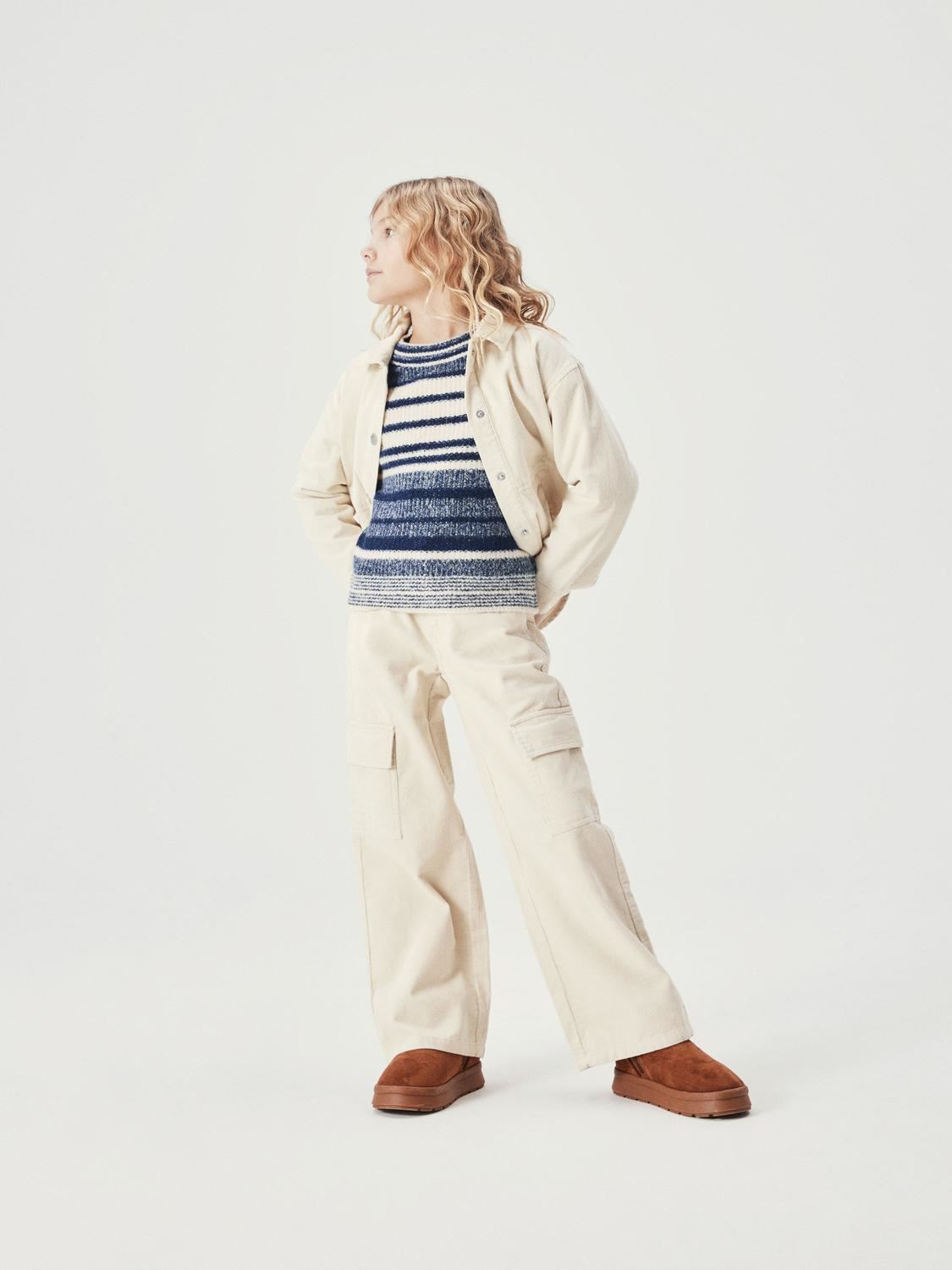 Broeken Nkfbella Wide Cord Pant 7299-Cy O meisjes groen Name it Broeken Nkfbella Wide Cord Pant 7299-Cy O meisjes groen Lily Pad