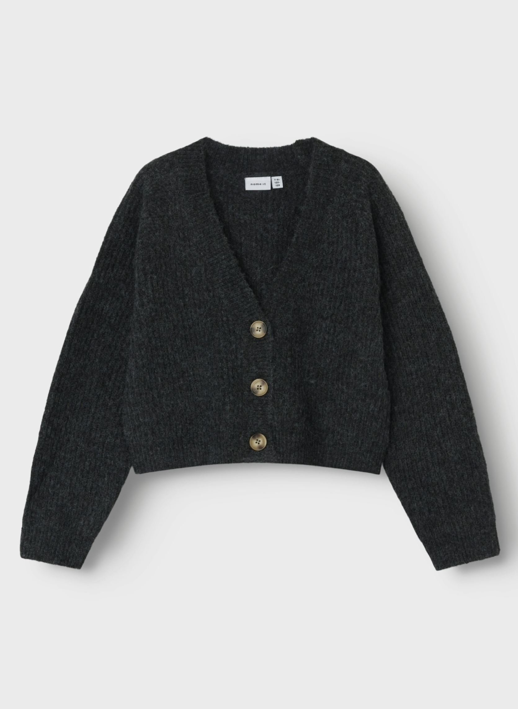 Gilets Nkfholly Boxy Short Knit Card Noos fille gris Name it Gilets Nkfholly Boxy Short Knit Card Noos fille gris DARK GREY MELANGE