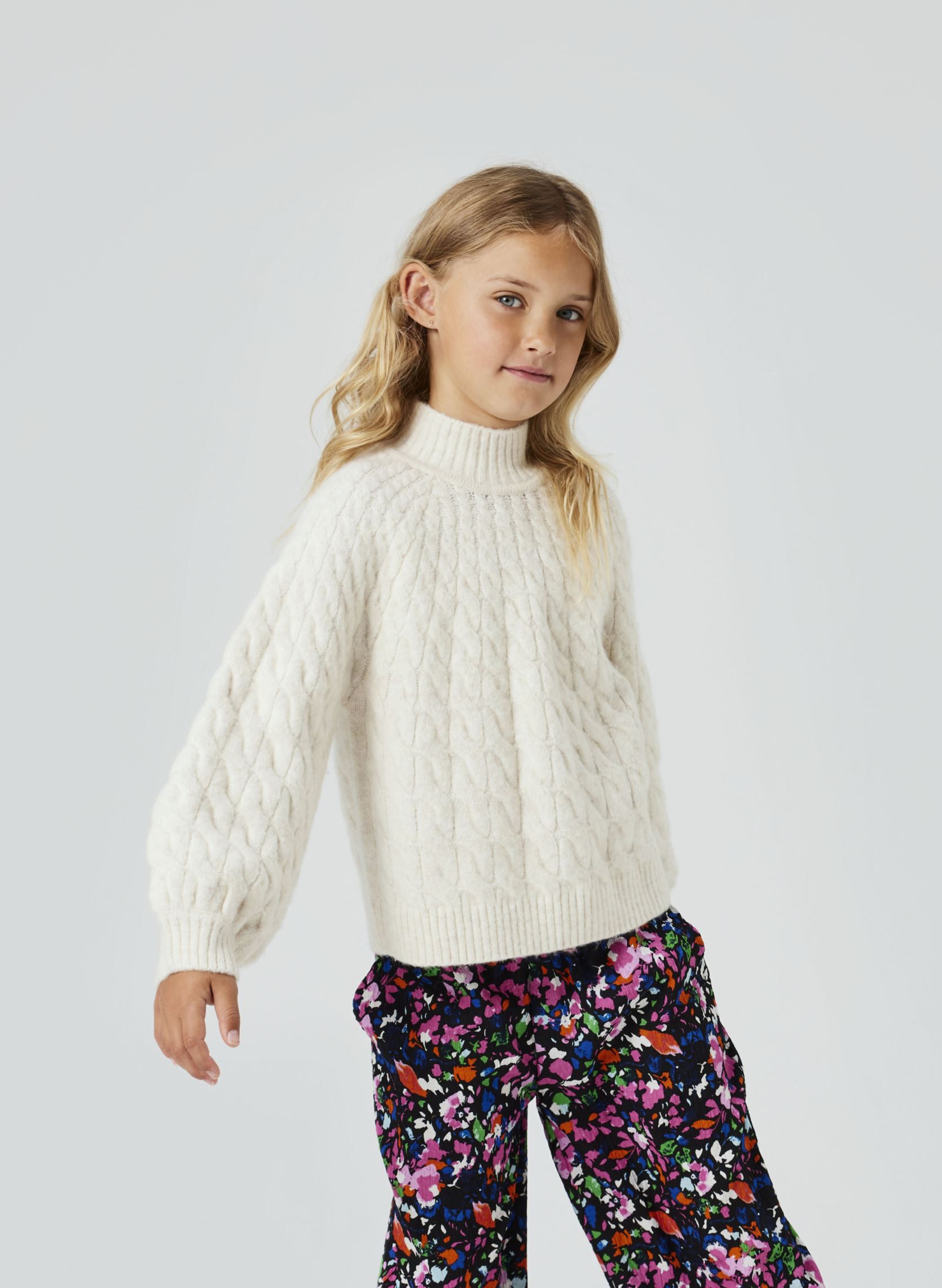 Pulls Nkfnadalie Ls Knit fille beige Name it Pulls Nkfnadalie Ls Knit fille beige JET STREAM