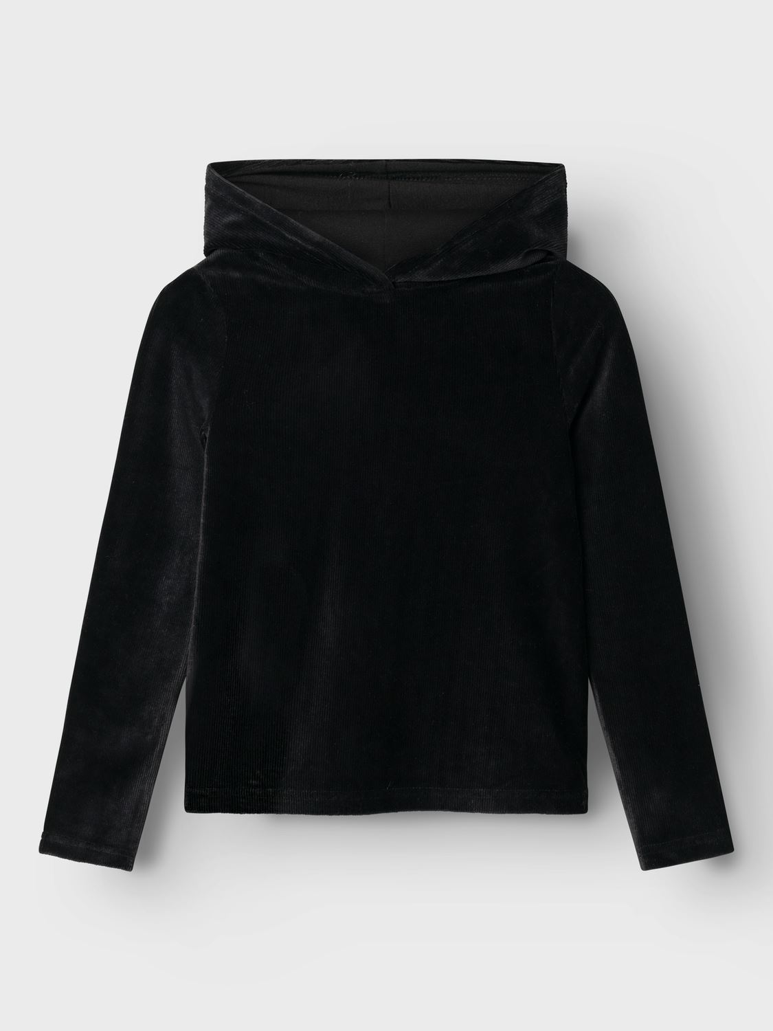 Kapuzenpullover Nkforinge Ls Slim Vel Top Wh mädchen schwarz Name it Kapuzenpullover Nkforinge Ls Slim Vel Top Wh mädchen schwarz BLACK