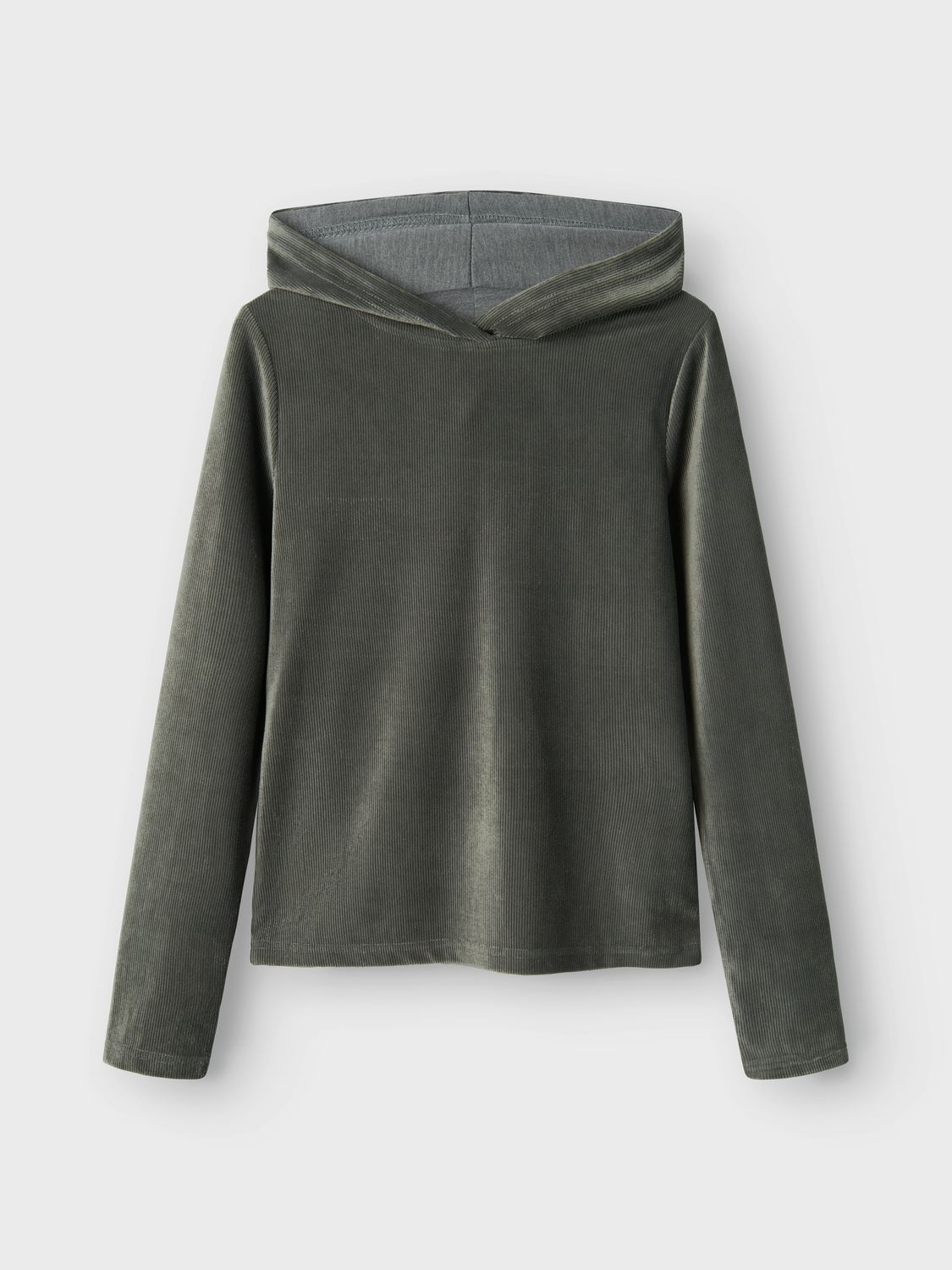 Kapuzenpullover Nkforinge Ls Slim Vel Top Wh mädchen grün Name it Kapuzenpullover Nkforinge Ls Slim Vel Top Wh mädchen grün MULLED BASIL