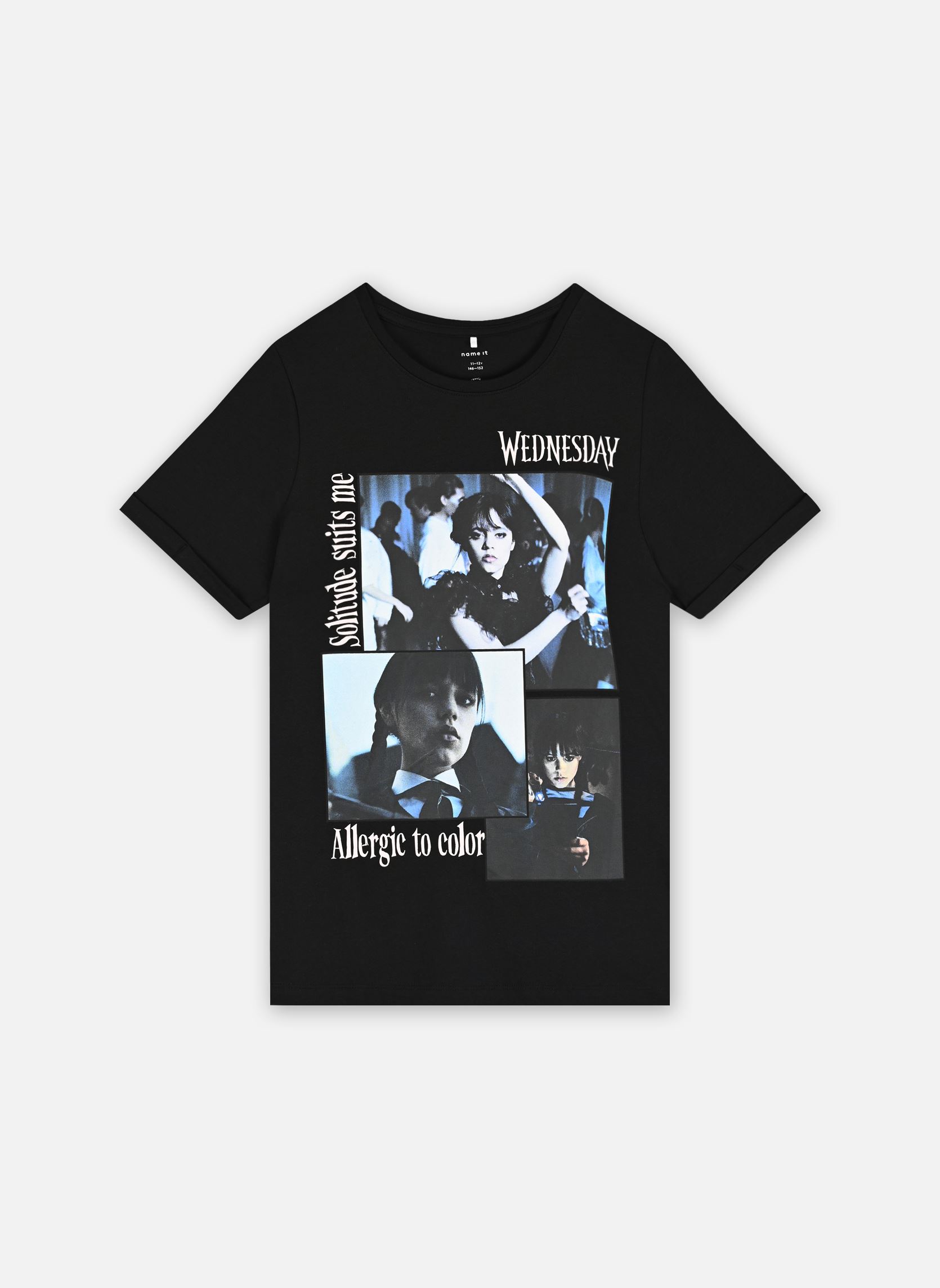 Tee-shirts manches courtes Nkfjax Wednesday Ss Top Box Noos Sky fille noir Name it Tee-shirts manches courtes Nkfjax Wednesday Ss Top Box Noos Sky fille noir BLACK