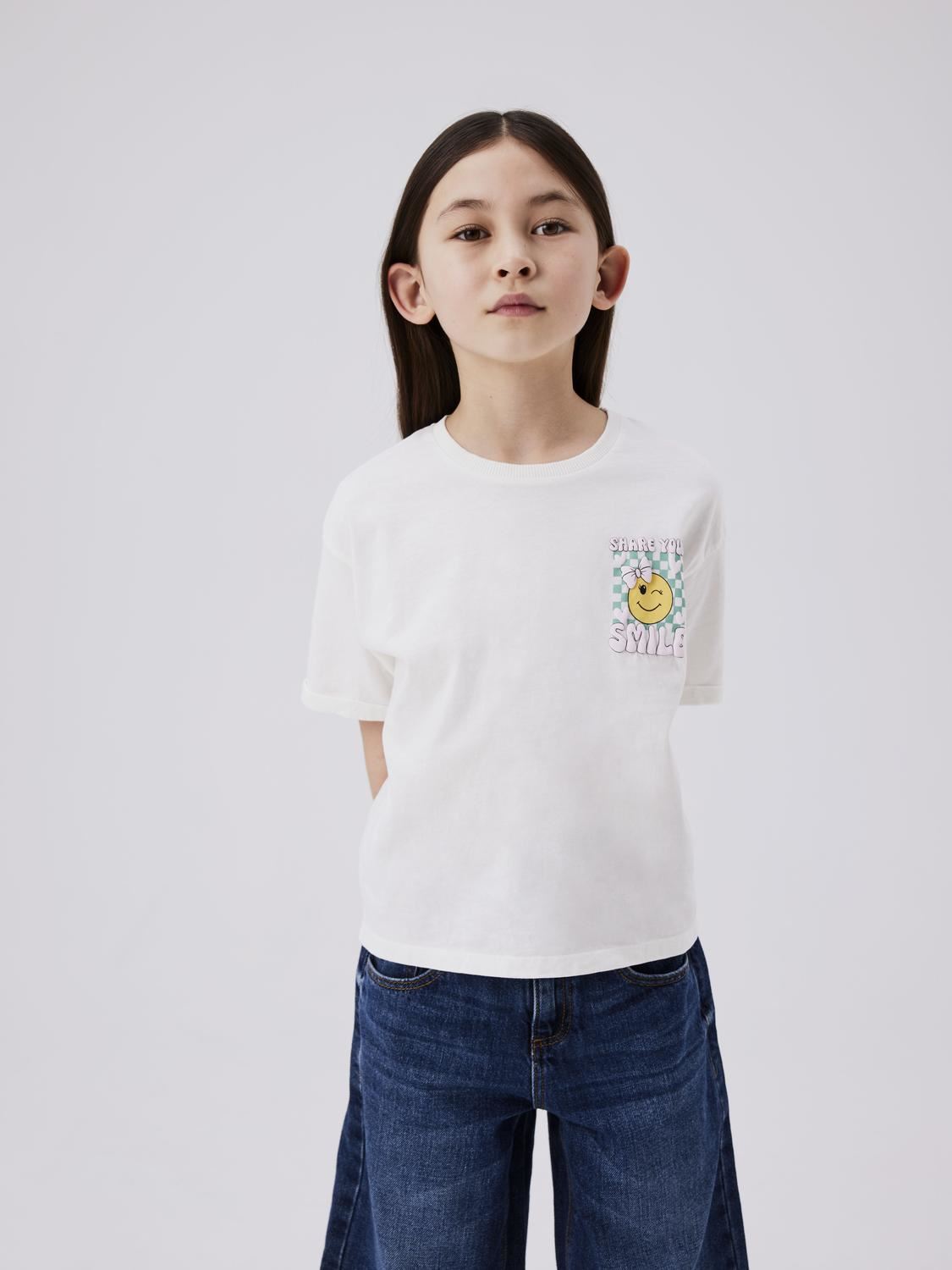 Tee-shirts manches courtes Nkfkailamos Ss Boxy Top Noos fille beige Name it Tee-shirts manches courtes Nkfkailamos Ss Boxy Top Noos fille beige JET STREAM