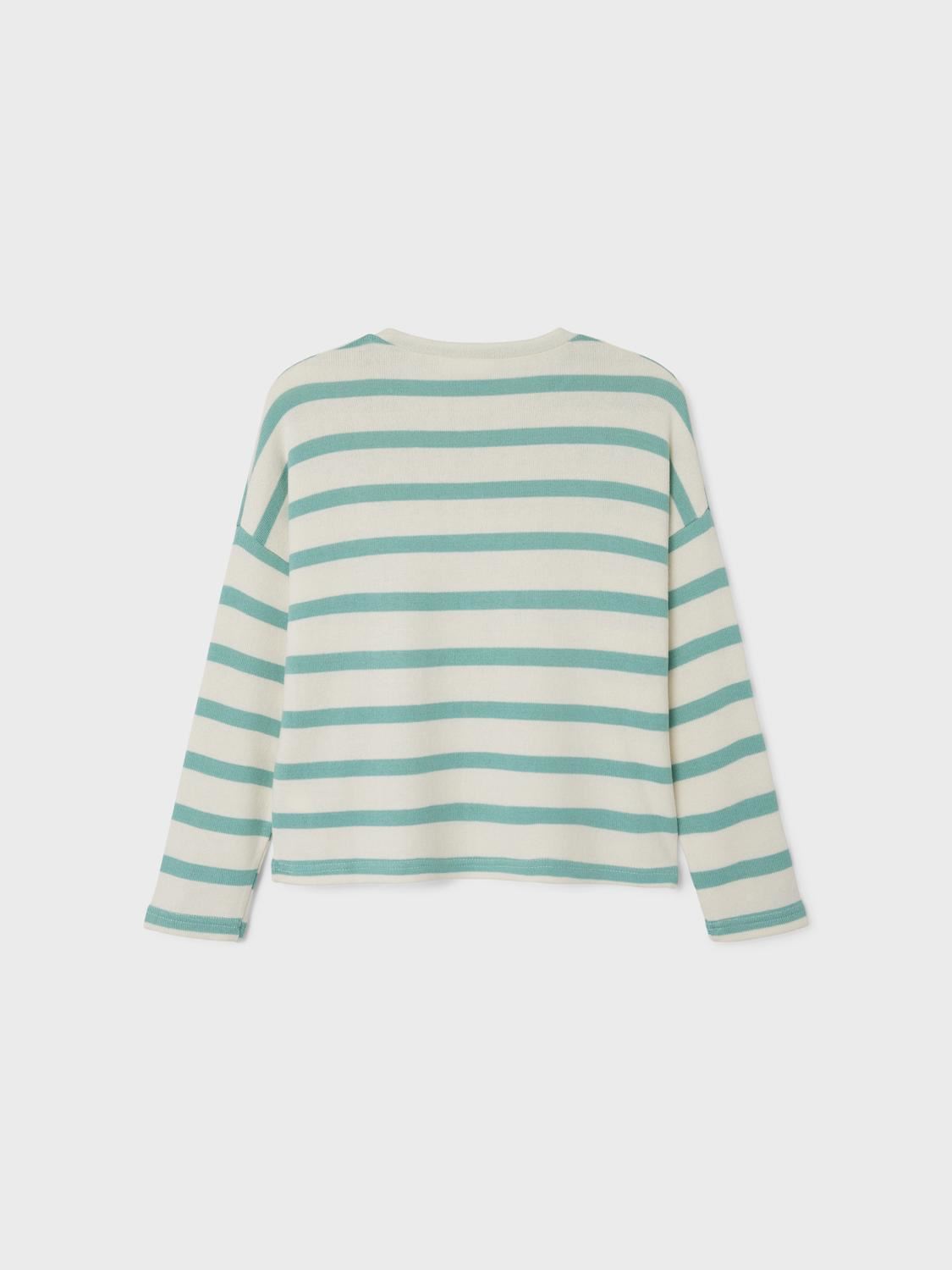 Tee-shirts manches longues Nkflollina Ls Knit Ps Noos fille vert Name it Tee-shirts manches longues Nkflollina Ls Knit Ps Noos fille vert WASABI