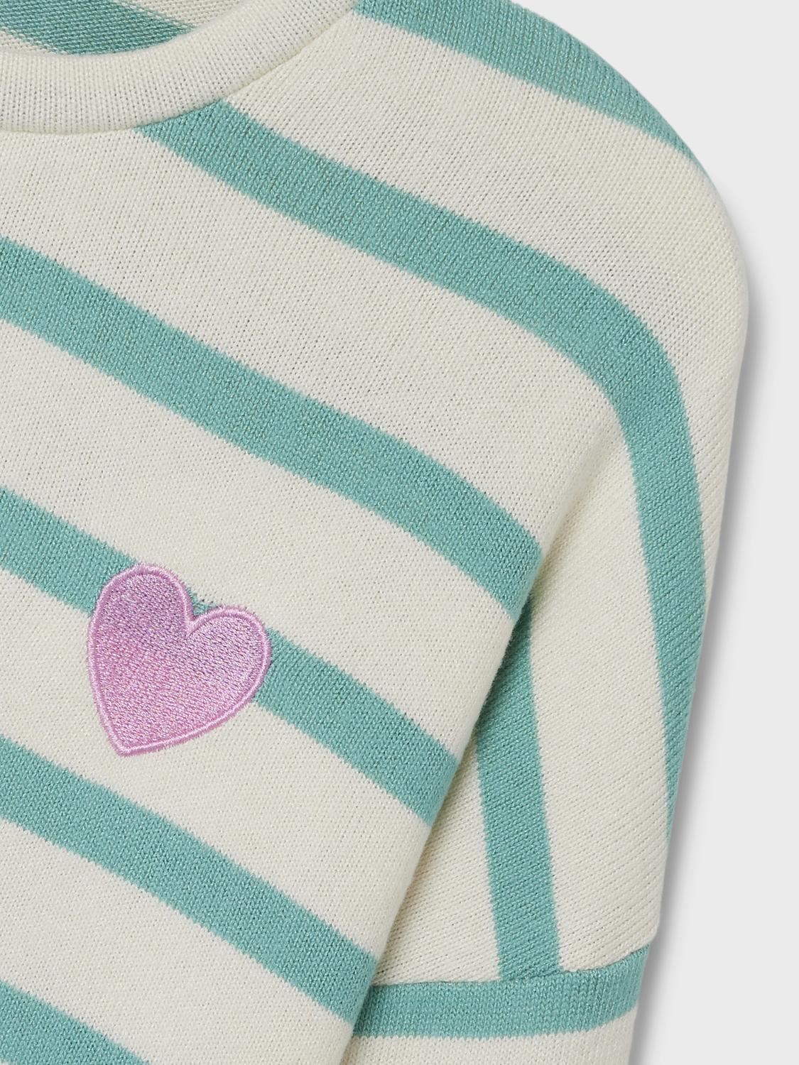 Tee-shirts manches longues Nkflollina Ls Knit Ps Noos fille vert Name it Tee-shirts manches longues Nkflollina Ls Knit Ps Noos fille vert WASABI