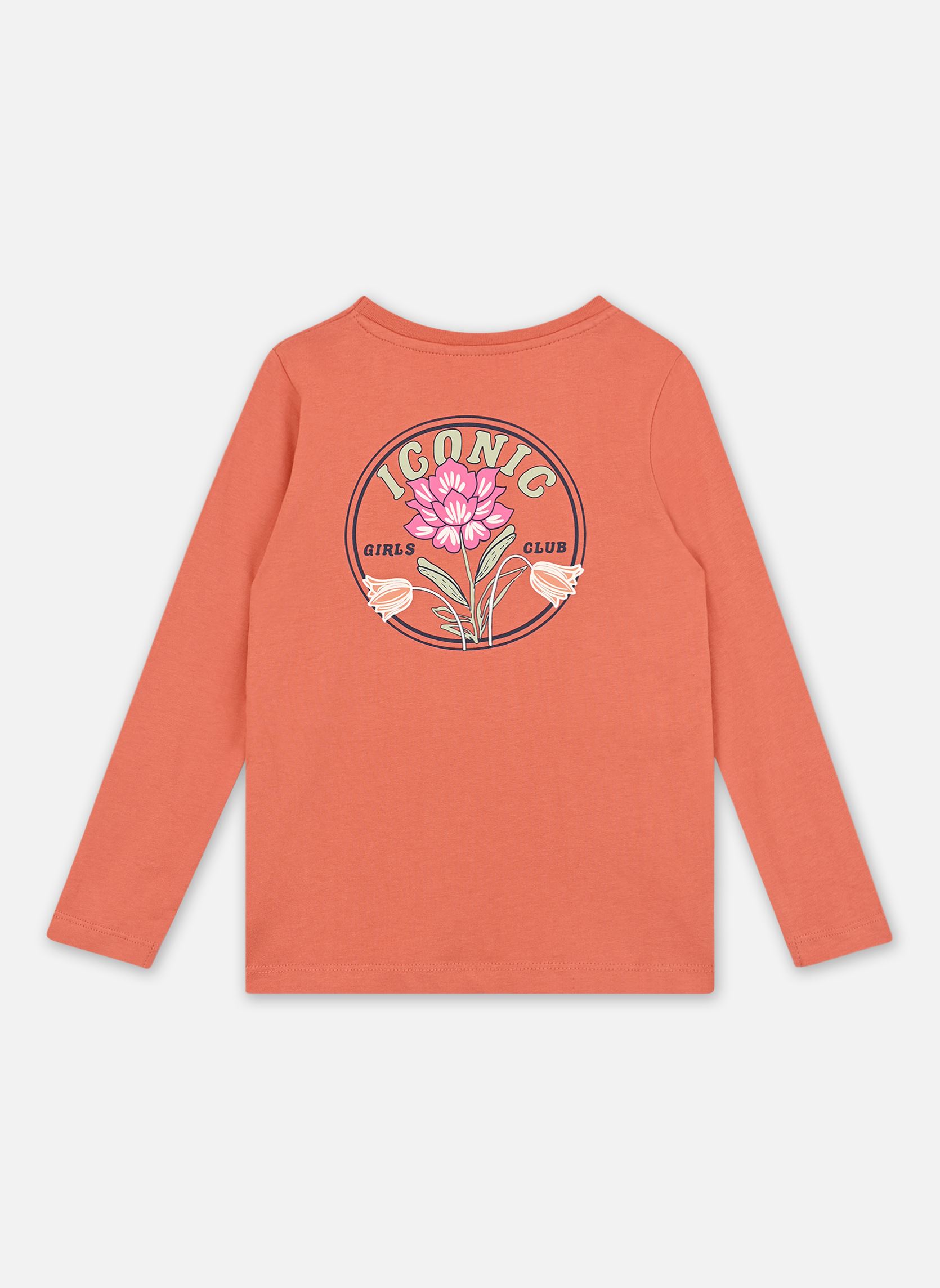 Langarm-T-Shirts Nkfoslina Ls Top Ps mädchen orange Name it Langarm-T-Shirts Nkfoslina Ls Top Ps mädchen orange GINGER SPICE