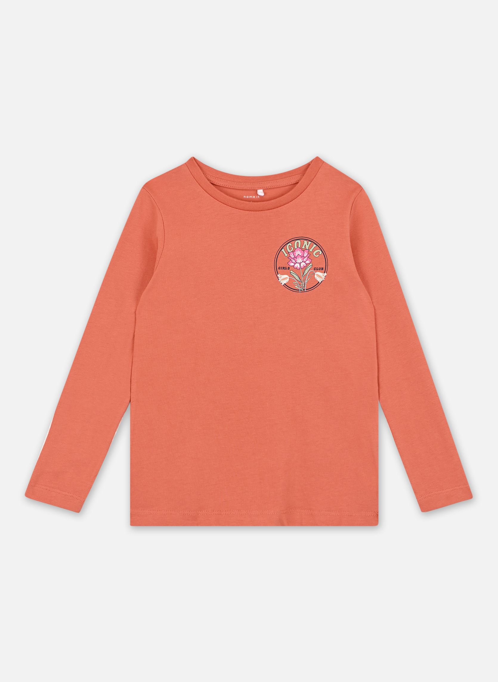 Langarm-T-Shirts Nkfoslina Ls Top Ps mädchen orange Name it Langarm-T-Shirts Nkfoslina Ls Top Ps mädchen orange GINGER SPICE