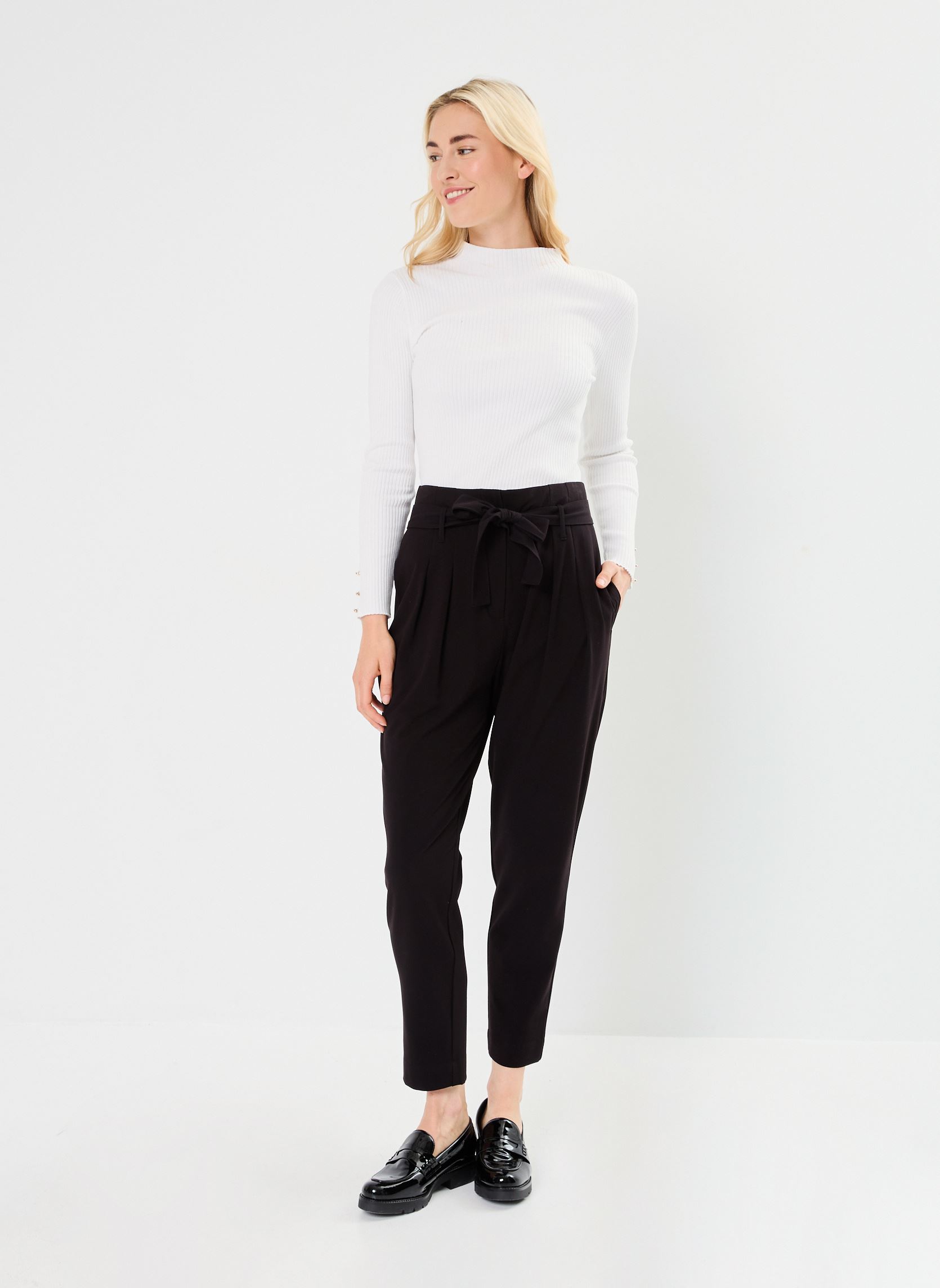 Pantalones de traje PANTABAG mujer negro Georgia Rose Pantalones de traje PANTABAG mujer negro JET BLACK