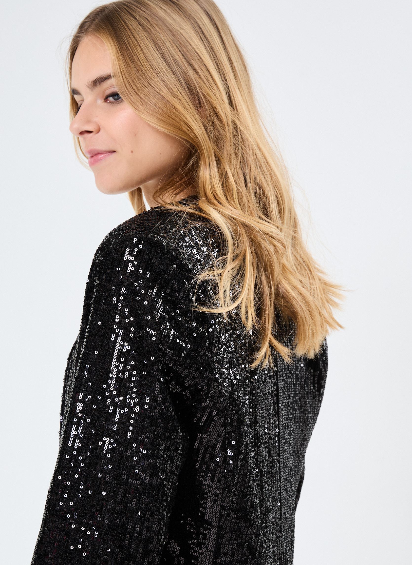 Blazer VEFETE fête donna nero MADE BY Blazer VEFETE fête donna nero JET BLACK