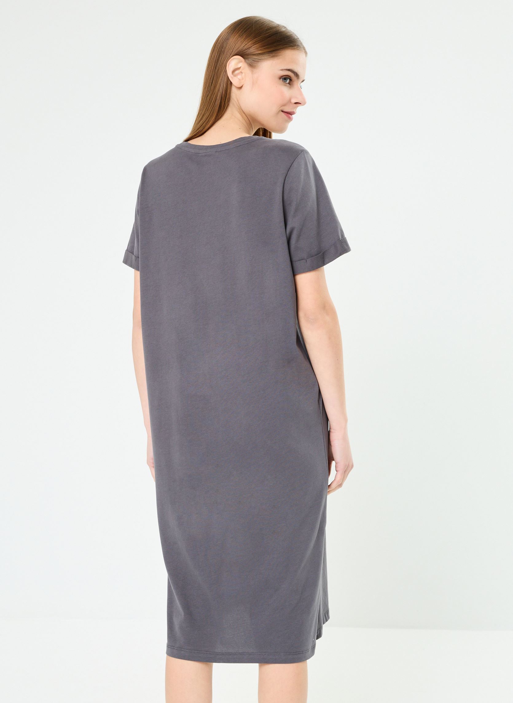 Abiti NMHAZEL S/S T-SHIRT DRESS donna grigio Noisy May Abiti NMHAZEL S/S T-SHIRT DRESS donna grigio Asphalt
