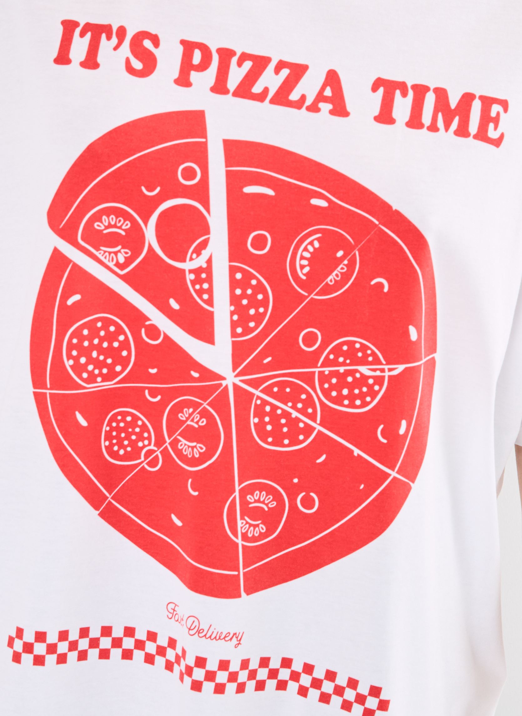Tee-shirts manches courtes NMIDA S/S DINNER T-SHIRT JRS FWD femme blanc Noisy May Tee-shirts manches courtes NMIDA S/S DINNER T-SHIRT JRS FWD femme blanc Bright white