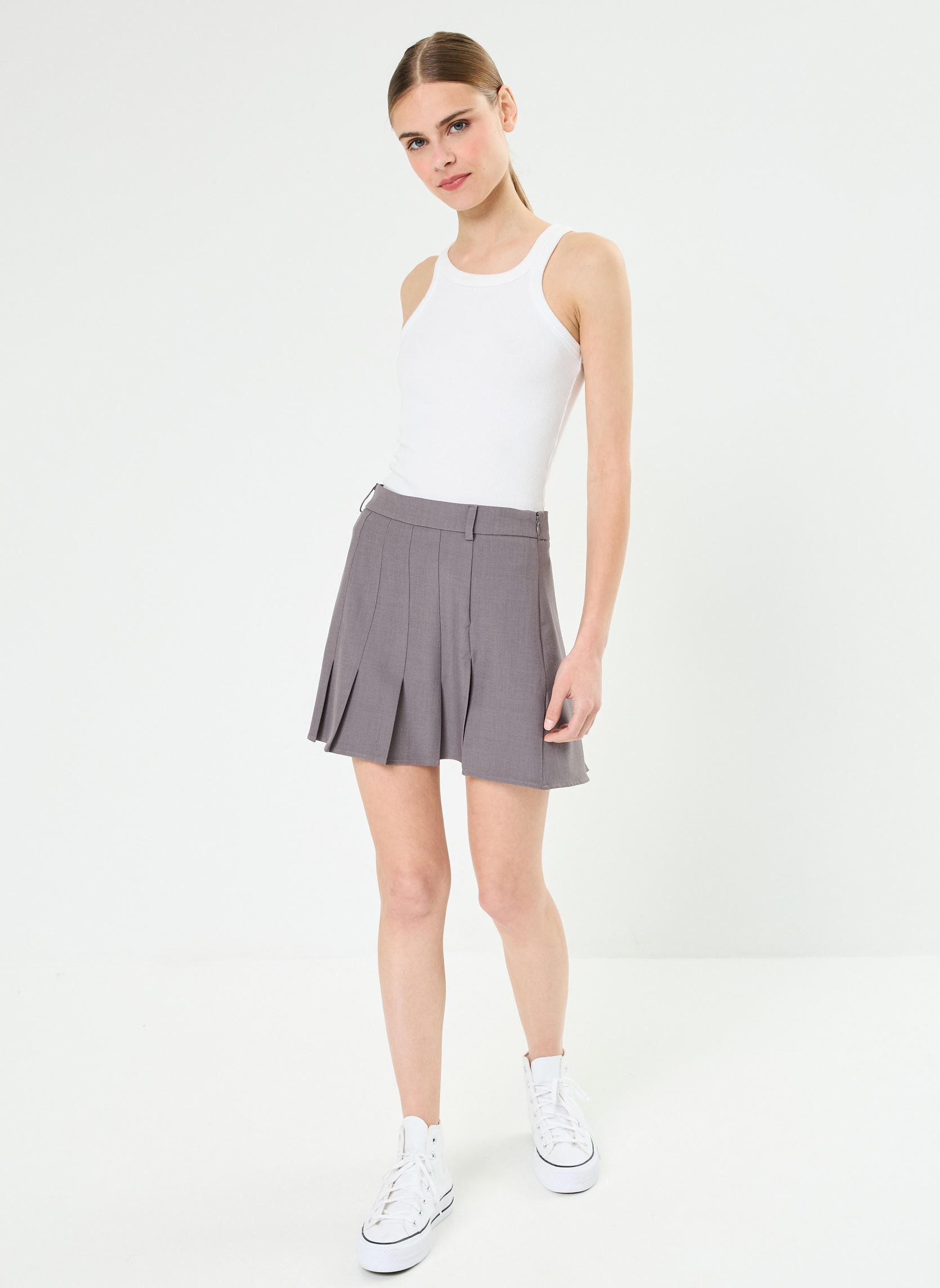 Kurze Röcke NMLINA NW PLEAT COLLEGE SKIRT JRS damen grau Noisy May Kurze Röcke NMLINA NW PLEAT COLLEGE SKIRT JRS damen grau Charcoal Gray