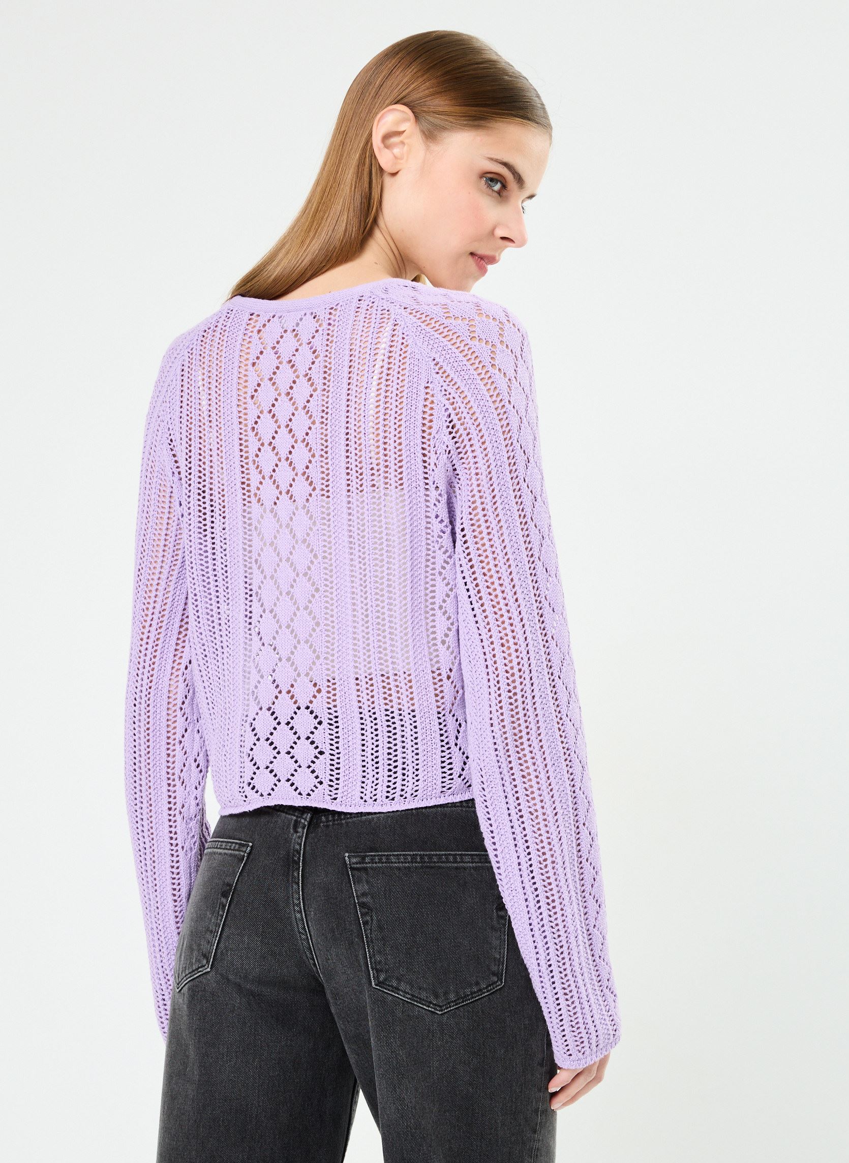 Gilets NMLUNA L/S V-NECK ROUCHING KNIT FWD femme violet Noisy May Gilets NMLUNA L/S V-NECK ROUCHING KNIT FWD femme violet SWEET LAVENDER