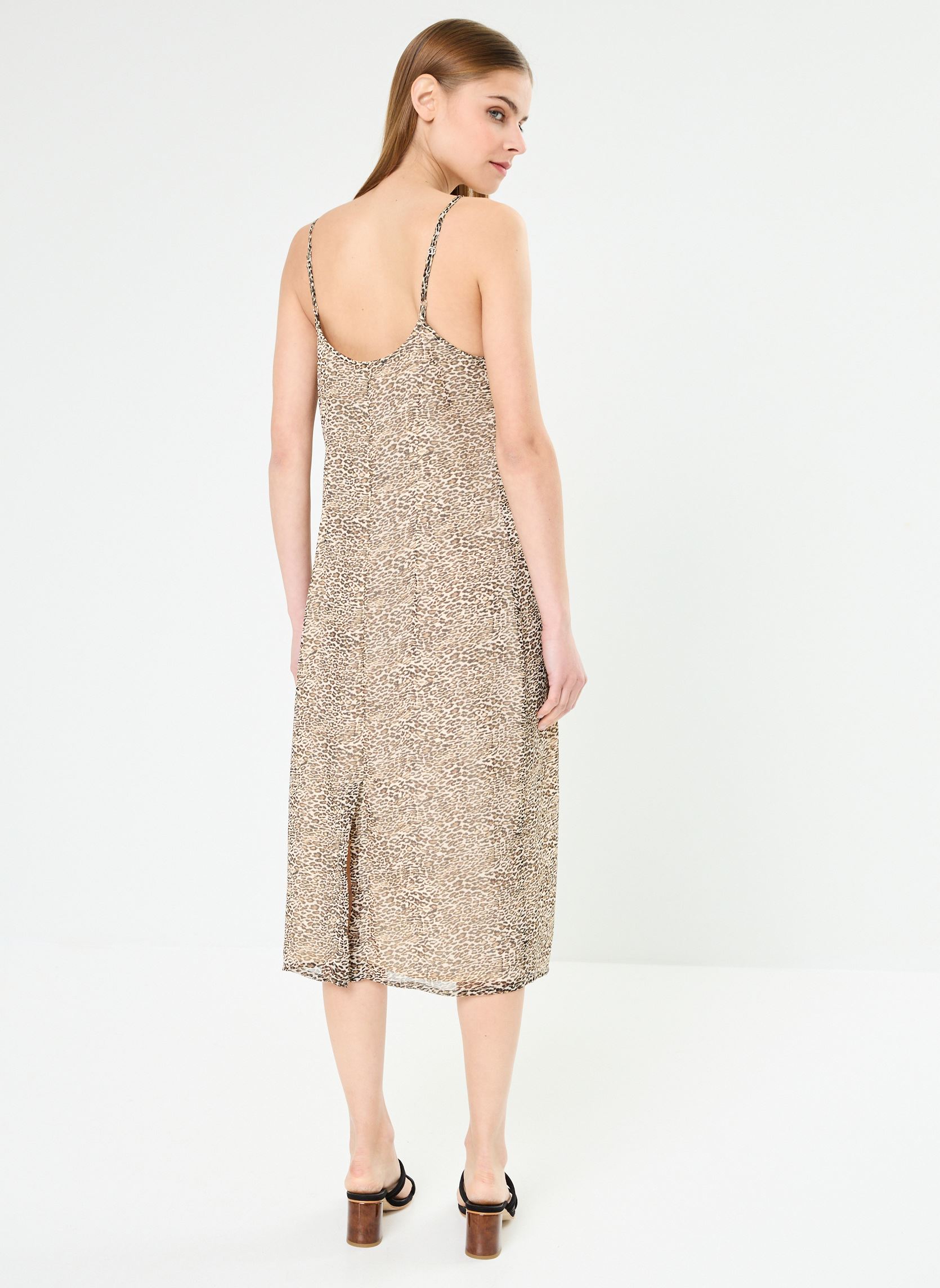 Jurken NMMELINA S/L SINGLET DRESS FWD WVN dames bruin Noisy May Jurken NMMELINA S/L SINGLET DRESS FWD WVN dames bruin Natural