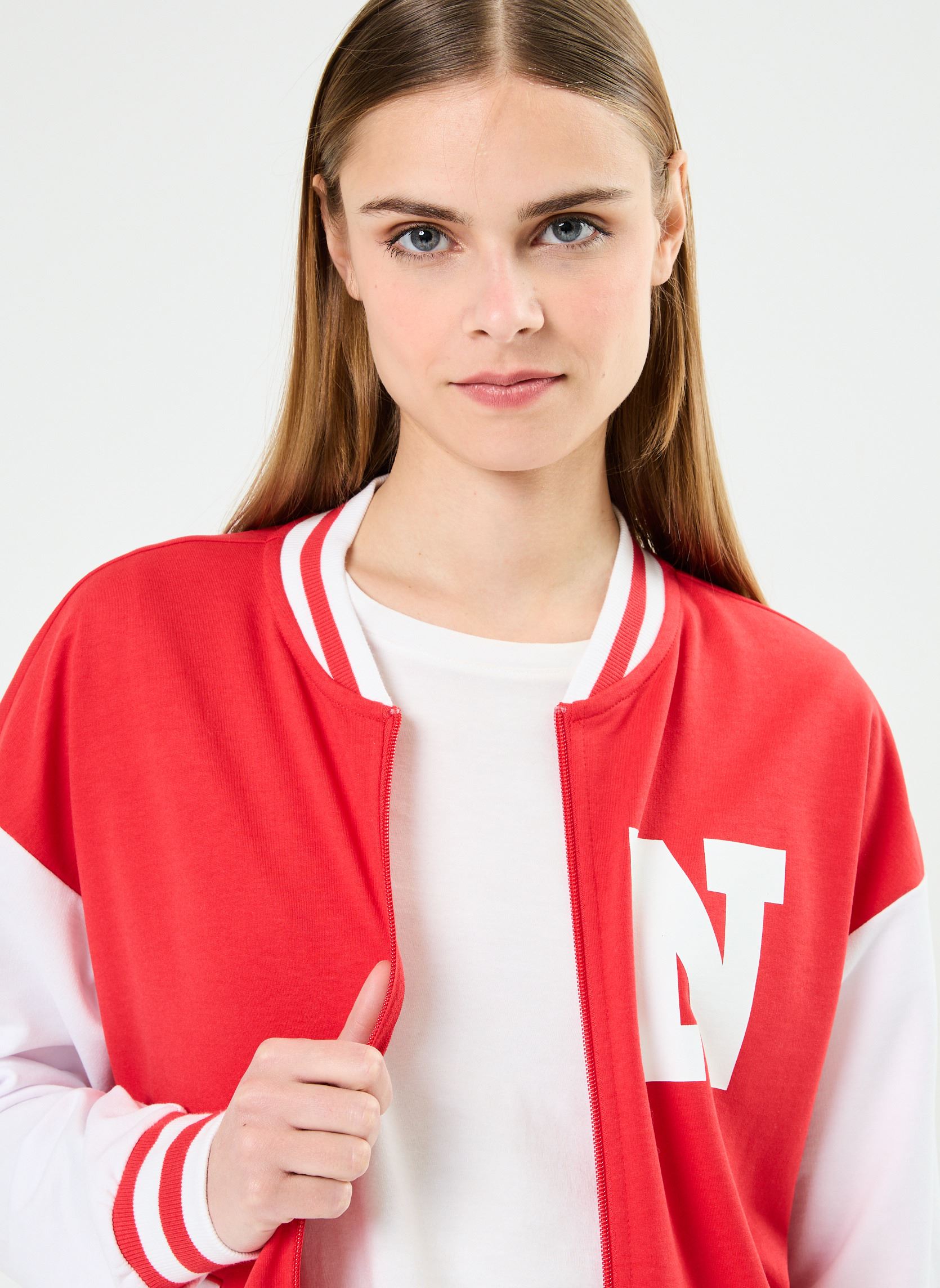 Jacken NMSCHOOL L/S ZIP SWEAT JRS damen rot Noisy May Jacken NMSCHOOL L/S ZIP SWEAT JRS damen rot RACING RED