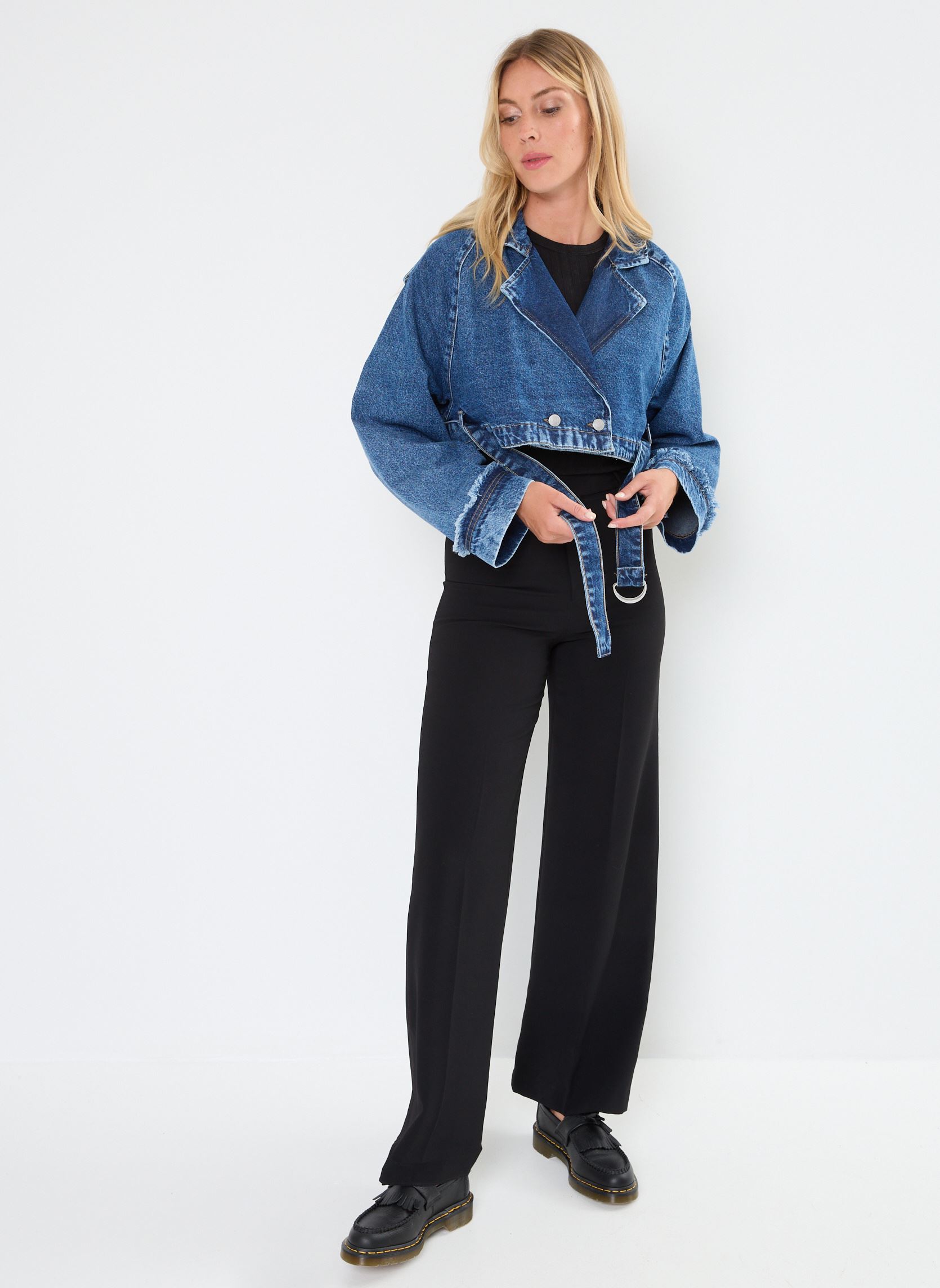 Vestes en jean NMTALLA L/S DENIM JACKET AZ384MB femme bleu Noisy May Vestes en jean NMTALLA L/S DENIM JACKET AZ384MB femme bleu Medium Blue Denim
