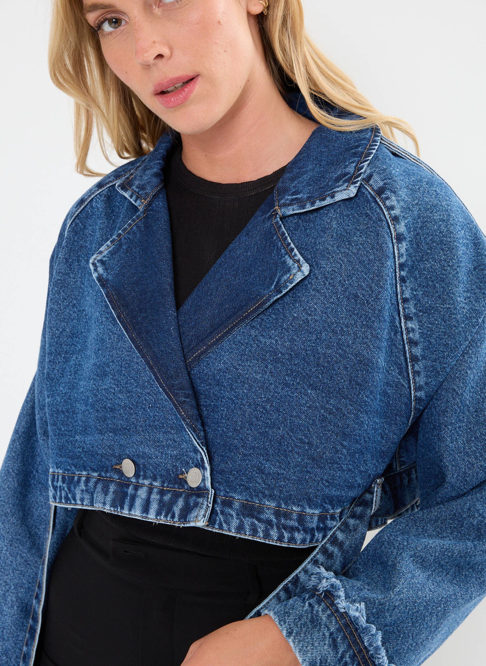Vestes en jean NMTALLA L/S DENIM JACKET AZ384MB femme bleu Noisy May Vestes en jean NMTALLA L/S DENIM JACKET AZ384MB femme bleu Medium Blue Denim