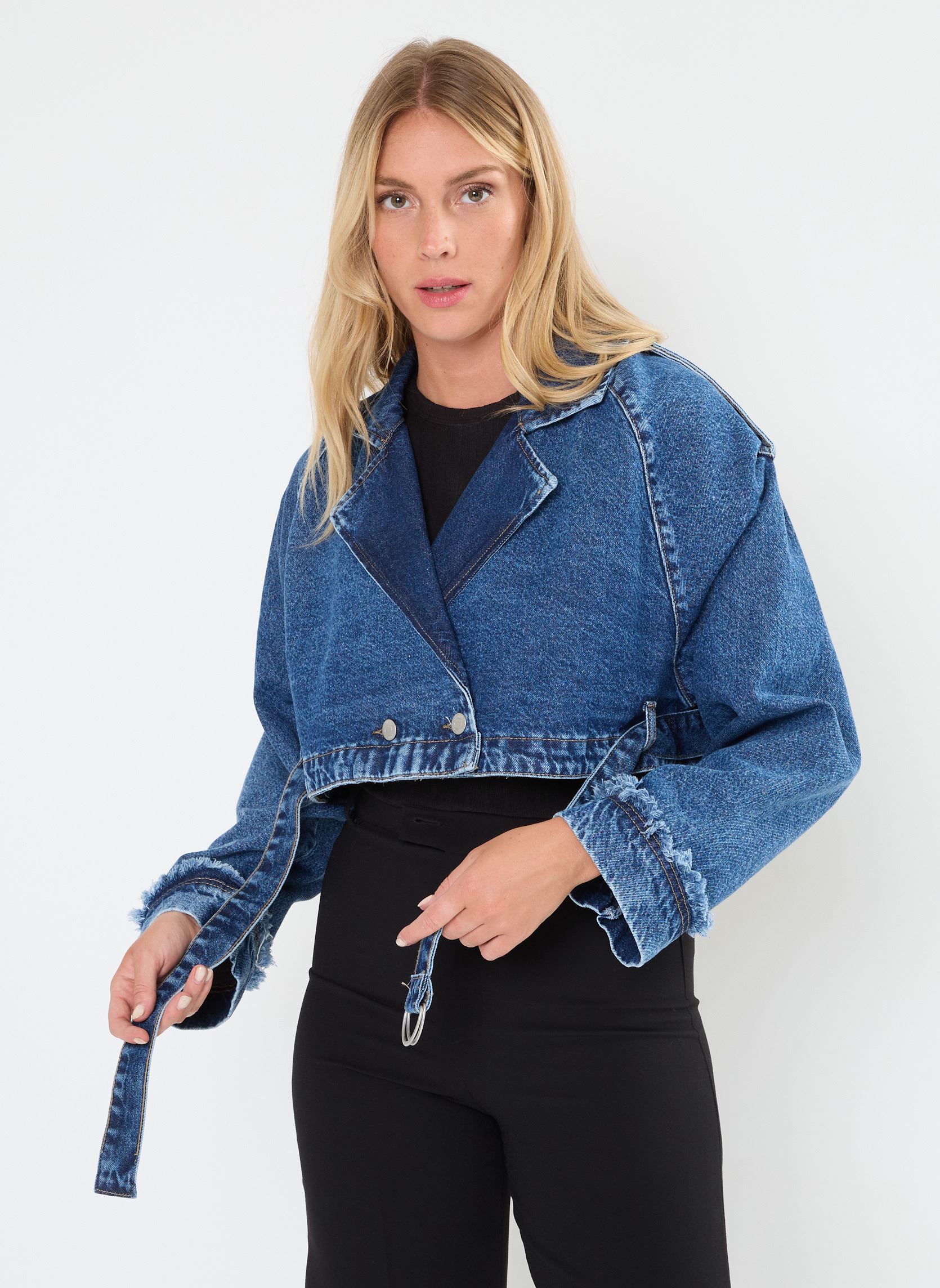 Vestes en jean NMTALLA L/S DENIM JACKET AZ384MB femme bleu Noisy May Vestes en jean NMTALLA L/S DENIM JACKET AZ384MB femme bleu Medium Blue Denim