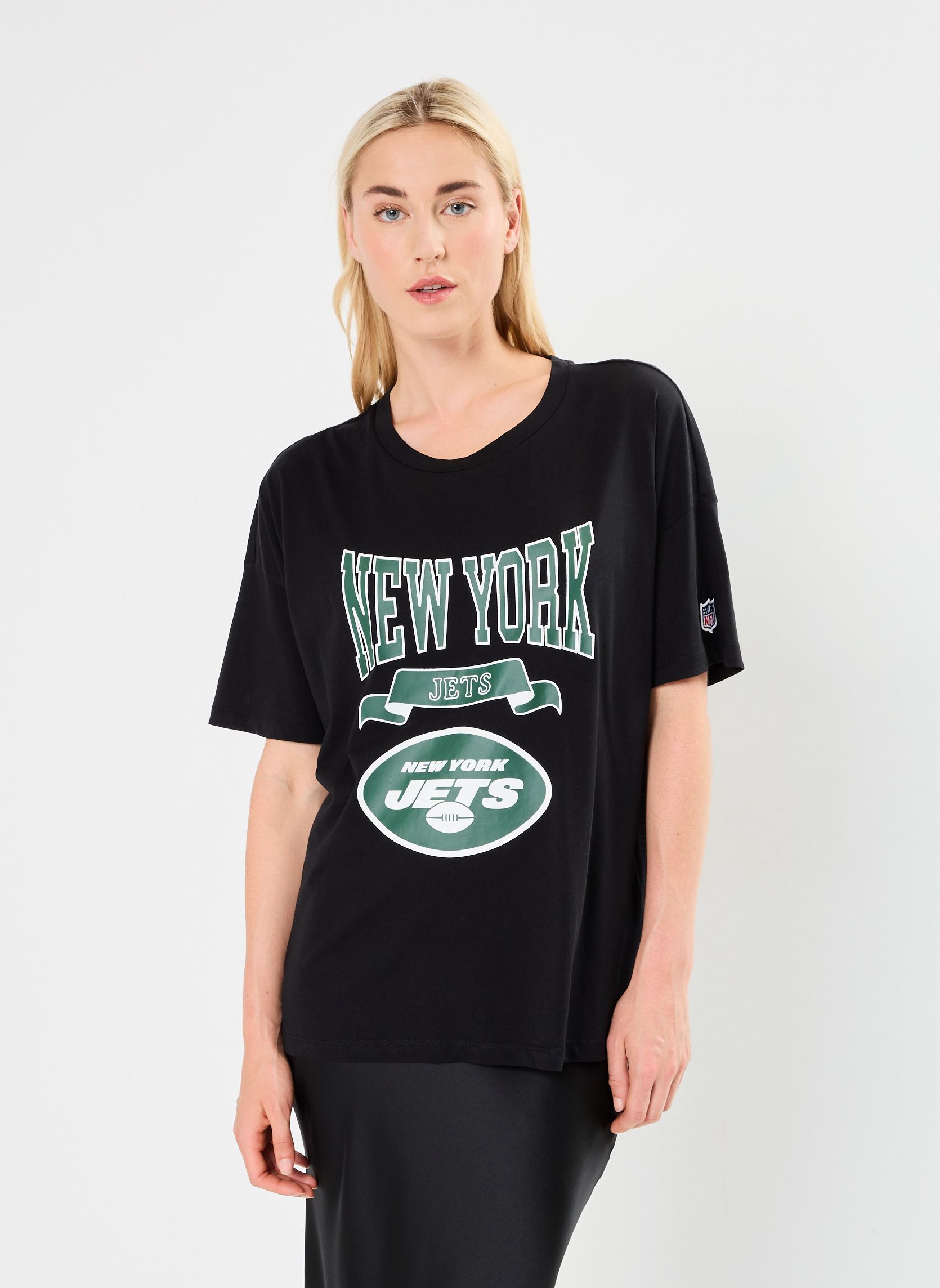 Tee-shirts manches courtes NMIDA S/S NY JETS T-SHIRT JRS FWD femme noir Noisy May Tee-shirts manches courtes NMIDA S/S NY JETS T-SHIRT JRS FWD femme noir Black