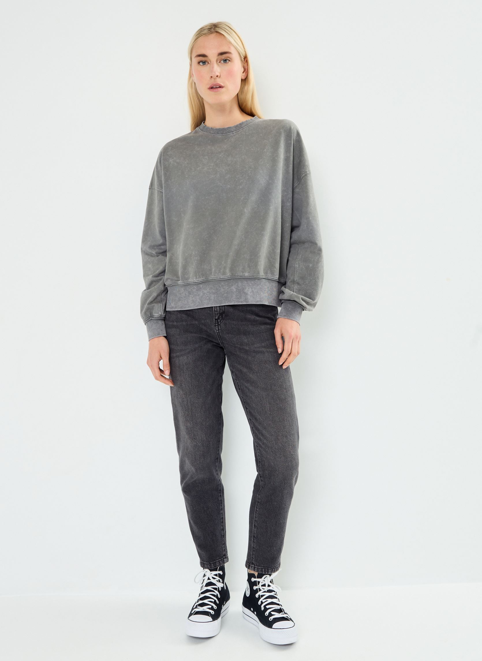 Pullover NMROBIN L/S GRINDING SWEAT JRS damen grau Noisy May Pullover NMROBIN L/S GRINDING SWEAT JRS damen grau Charcoal Gray