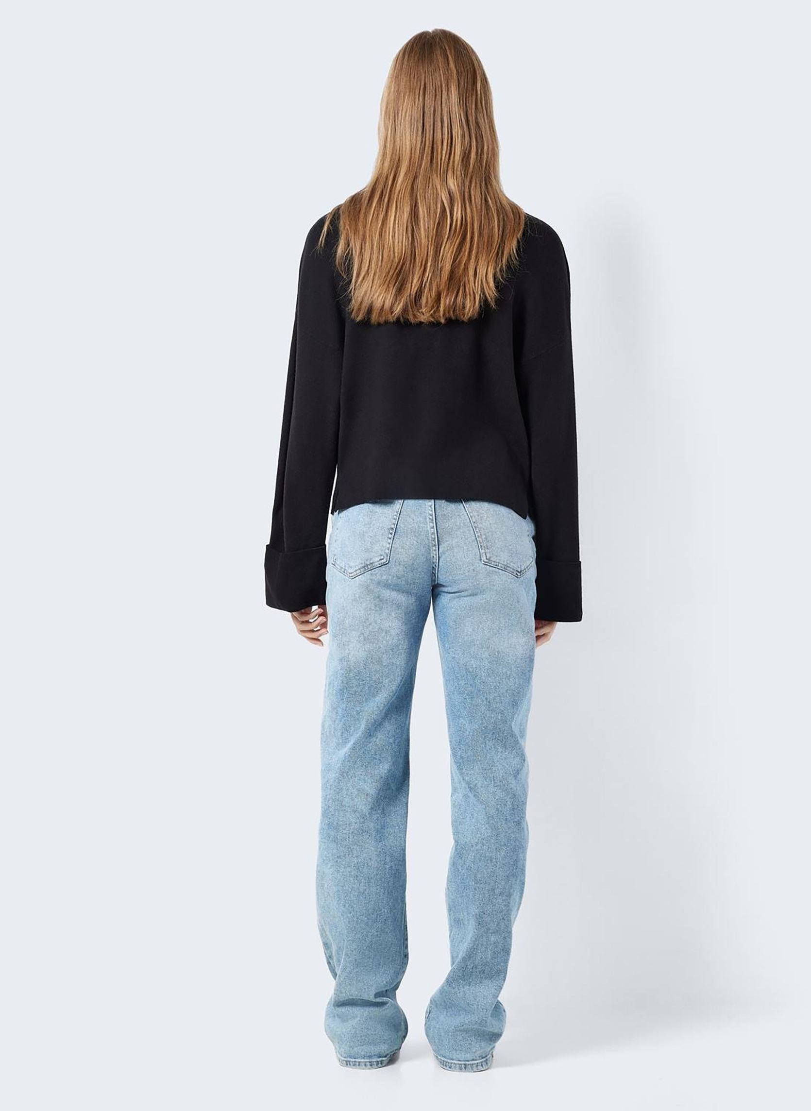 Pulls NMCLOE L/S ROLL NECK KNIT S* femme noir Noisy May Pulls NMCLOE L/S ROLL NECK KNIT S* femme noir Black