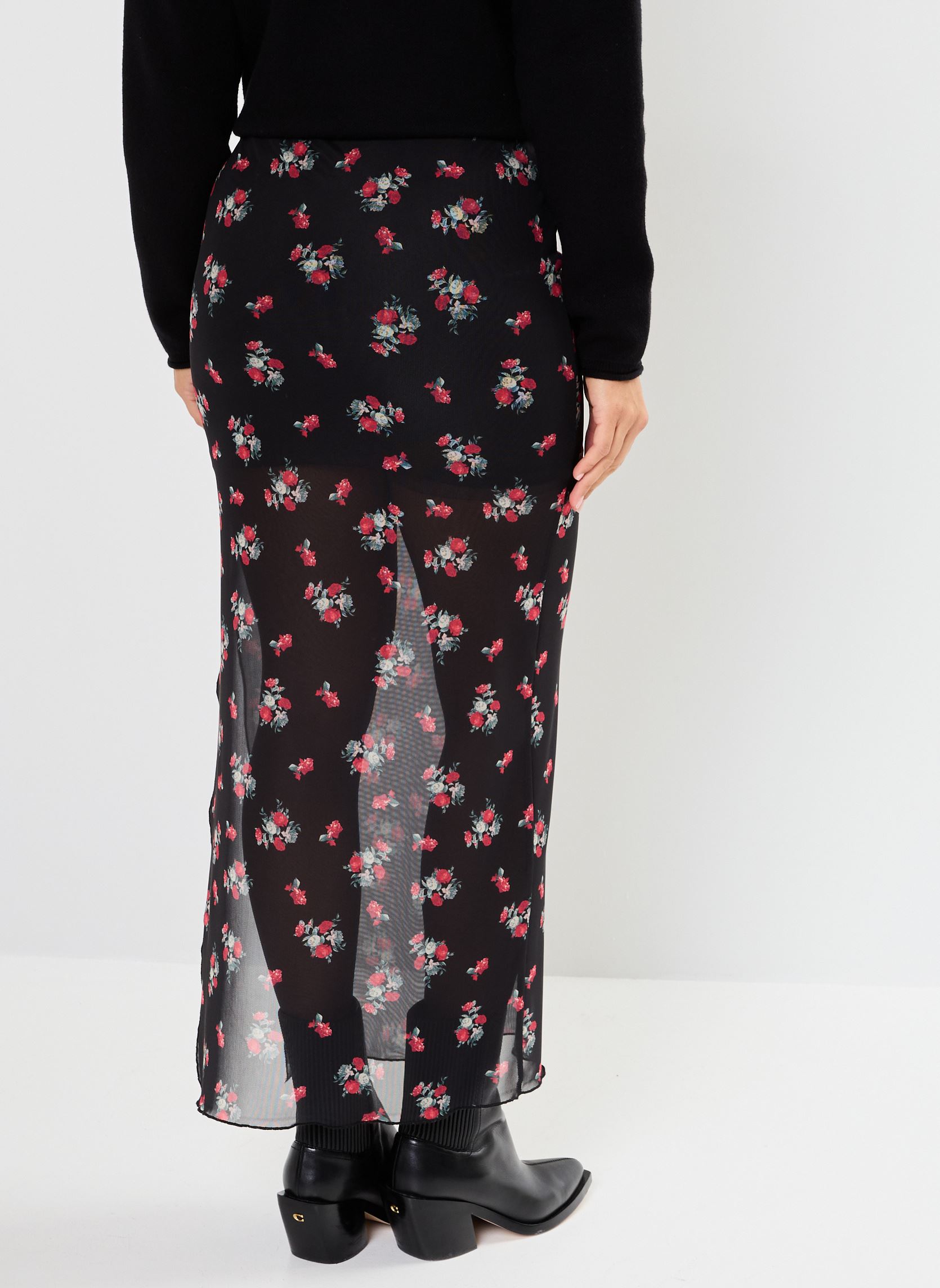 Lange Röcke NMLESLEY NW SLIT ANKLE SKIRT JRS FWD damen schwarz Noisy May Lange Röcke NMLESLEY NW SLIT ANKLE SKIRT JRS FWD damen schwarz Black