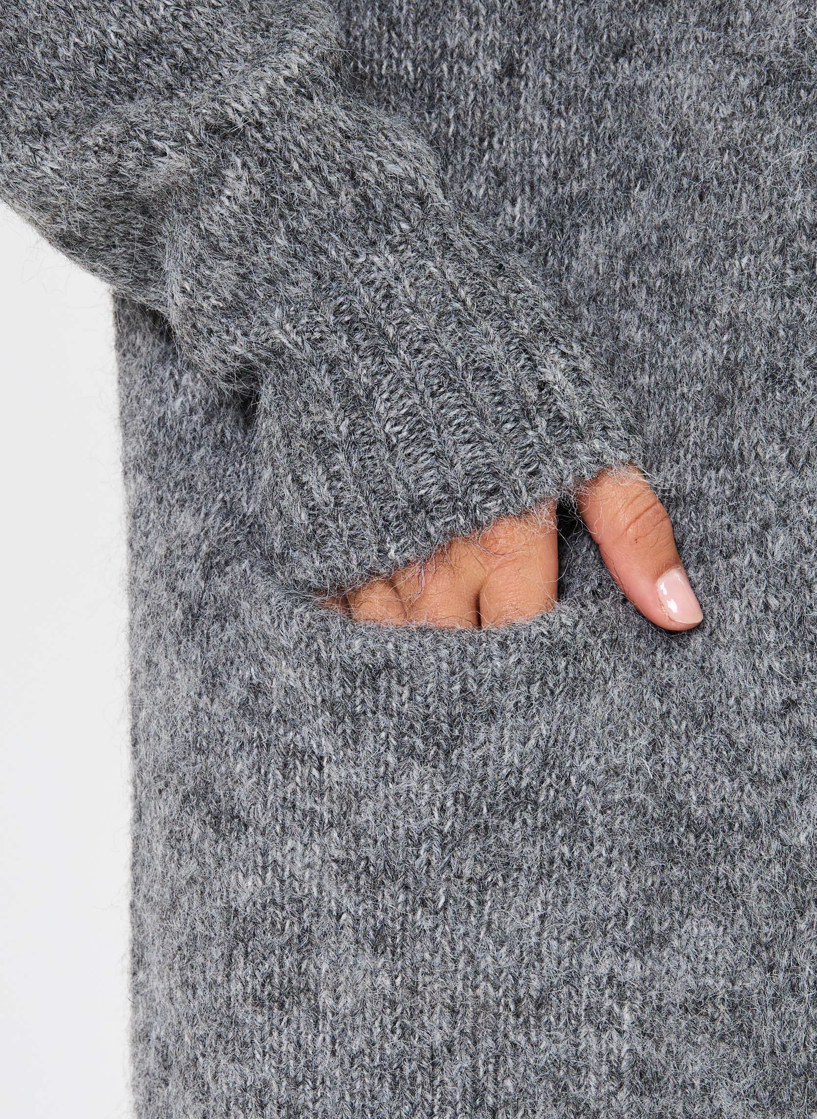 Gilet NMSUTTON L/S KNIT COATIGAN FWD S* donna grigio Noisy May Gilet NMSUTTON L/S KNIT COATIGAN FWD S* donna grigio Medium Grey Melange