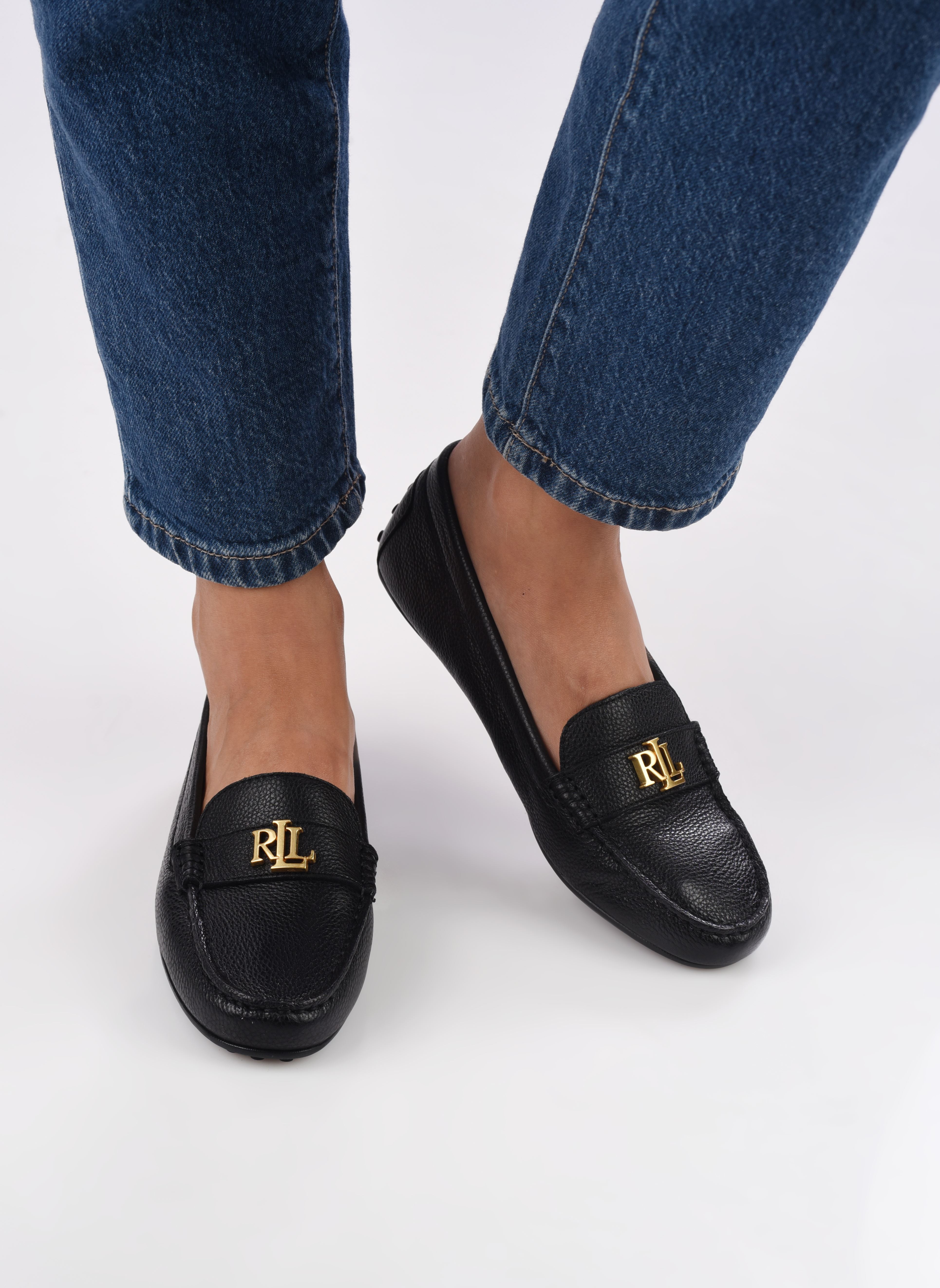 Mocassins Barnsbury Flats Driver femme noir Lauren Ralph Lauren Mocassins Barnsbury Flats Driver femme noir BLACK