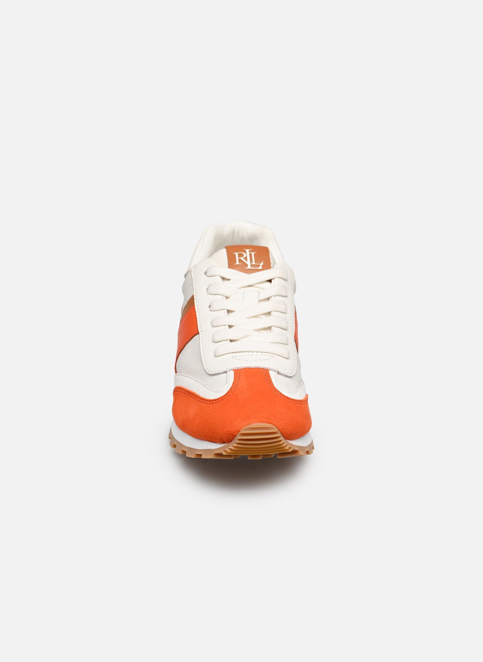 Sneaker Dani-Sneakers-Low Top Lace damen orange Lauren Ralph Lauren Sneaker Dani-Sneakers-Low Top Lace damen orange SNW WHT/DUSK ORANGE/CLSC CRML