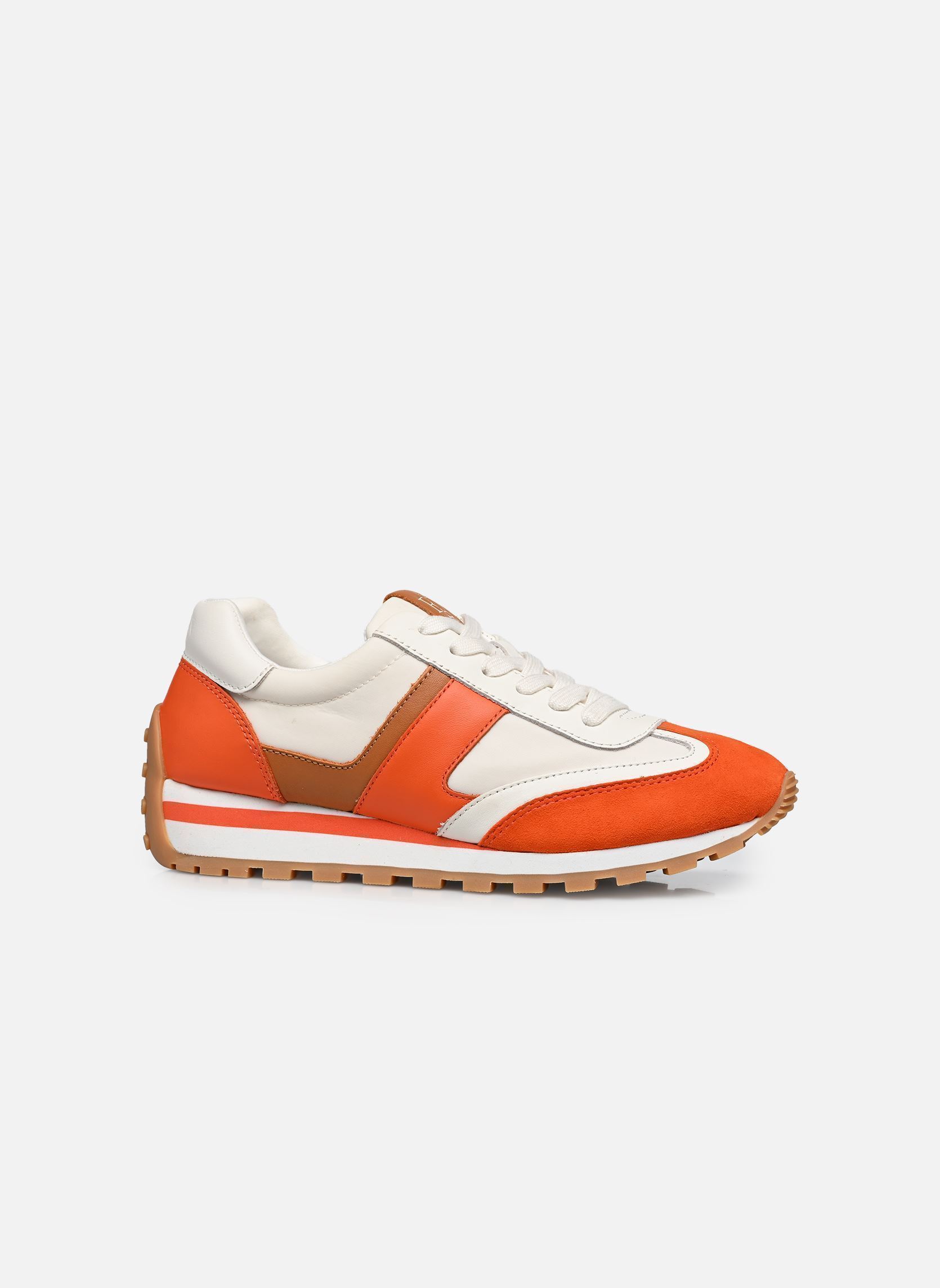 Sneaker Dani-Sneakers-Low Top Lace damen orange Lauren Ralph Lauren Sneaker Dani-Sneakers-Low Top Lace damen orange SNW WHT/DUSK ORANGE/CLSC CRML