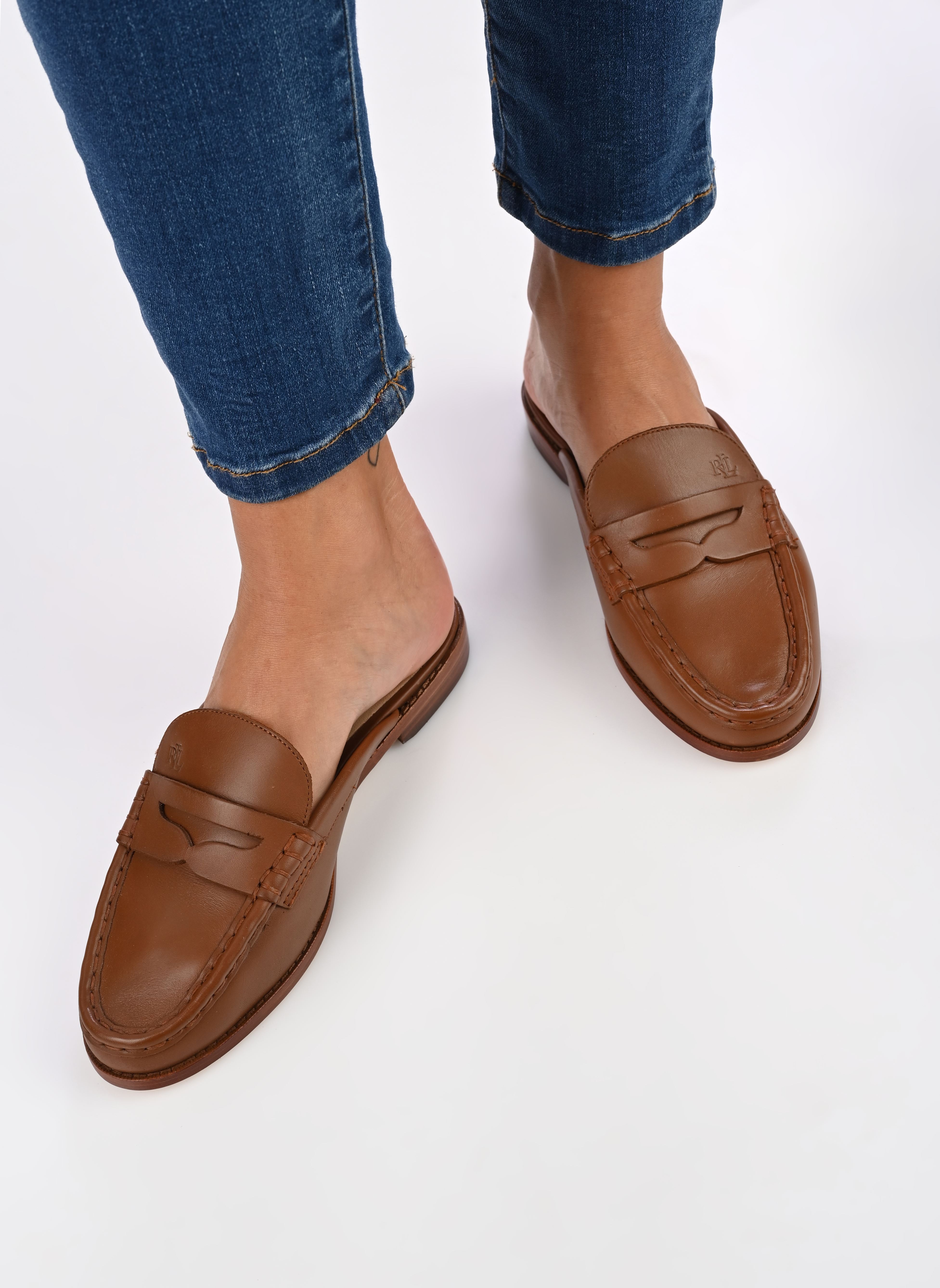 Ciabattine e Sabots Wynnie Mule-Flats-Mule donna marrone Lauren Ralph Lauren Ciabattine e Sabots Wynnie Mule-Flats-Mule donna marrone DEEP SADDLE TAN
