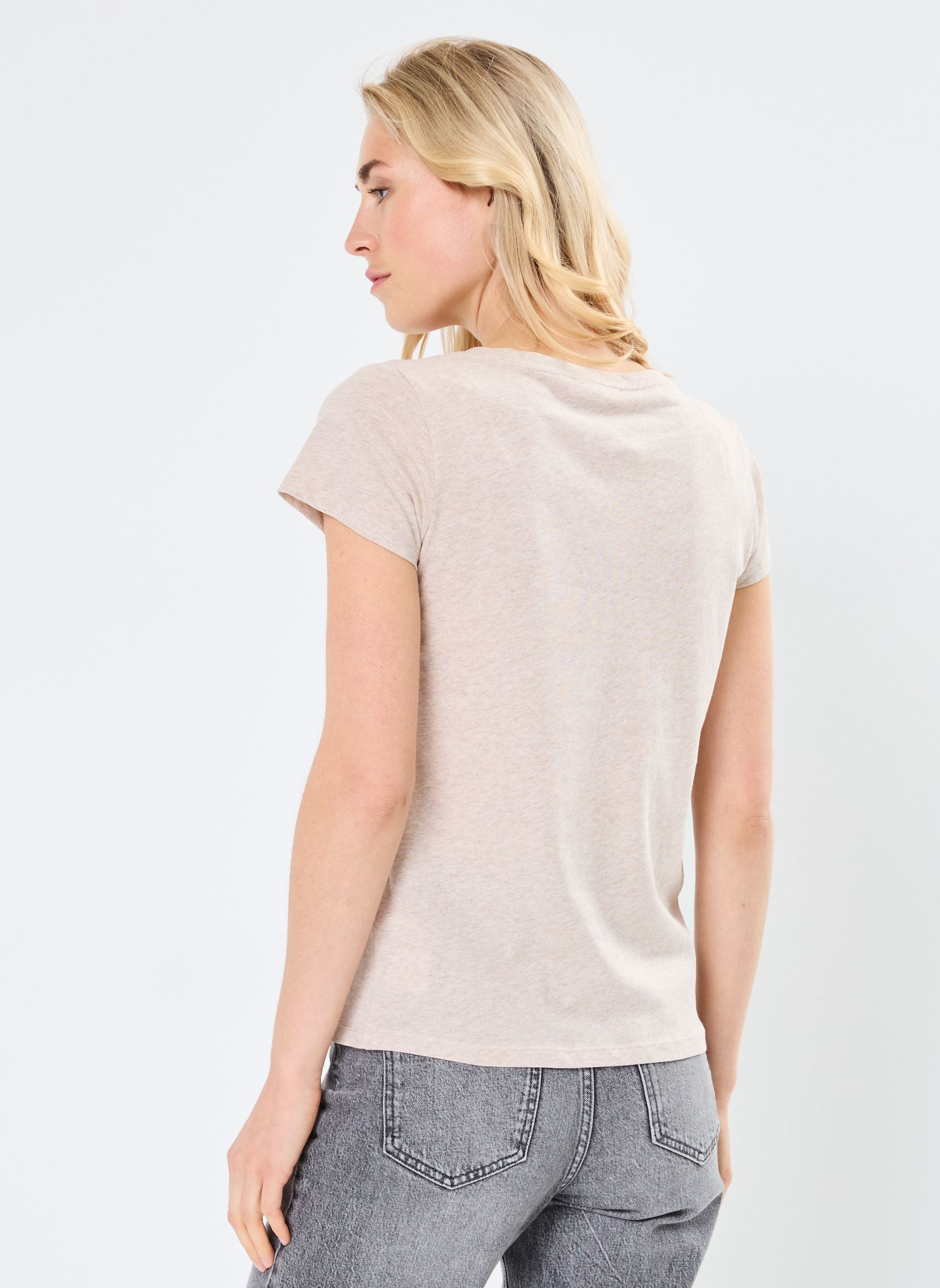 Tee-shirts manches courtes TEELOTC lots femme noir MADE BY Tee-shirts manches courtes TEELOTC lots femme noir NOIR MEL BEIGE