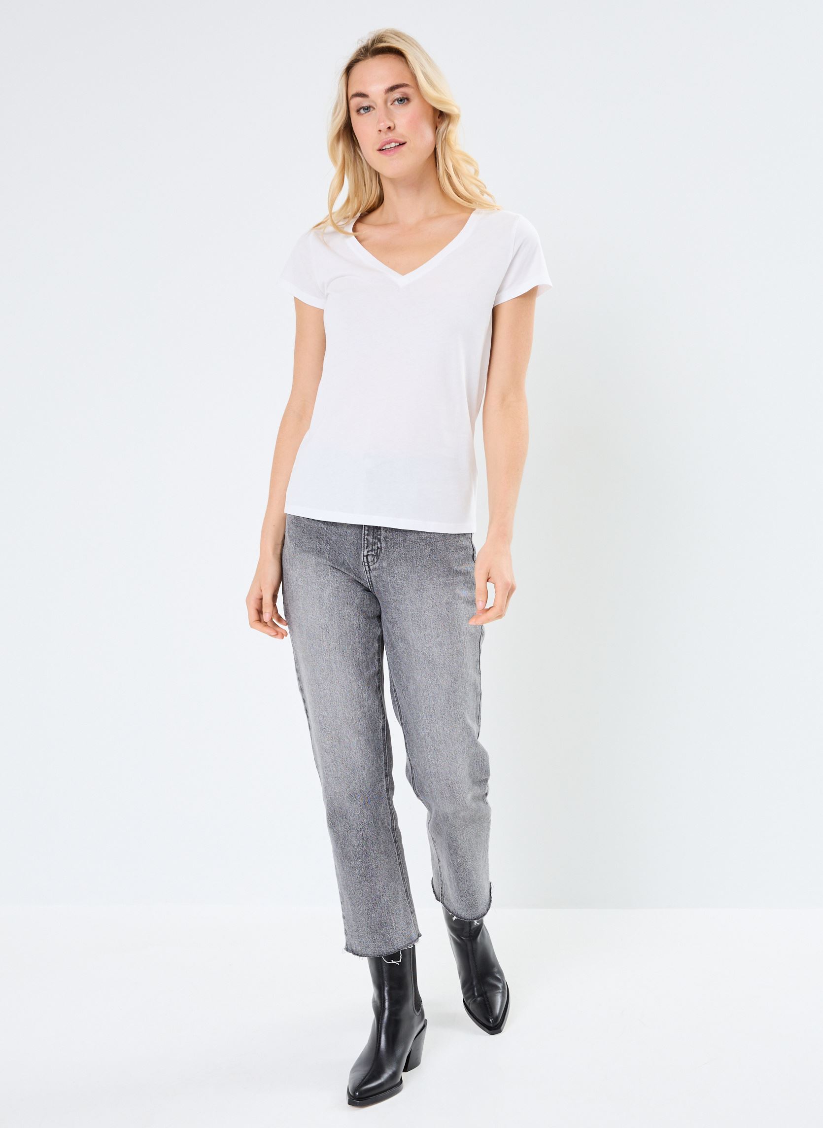 Tee-shirts manches courtes TEELOTC lots femme vert MADE BY Tee-shirts manches courtes TEELOTC lots femme vert BLANC KAKI CLAIR