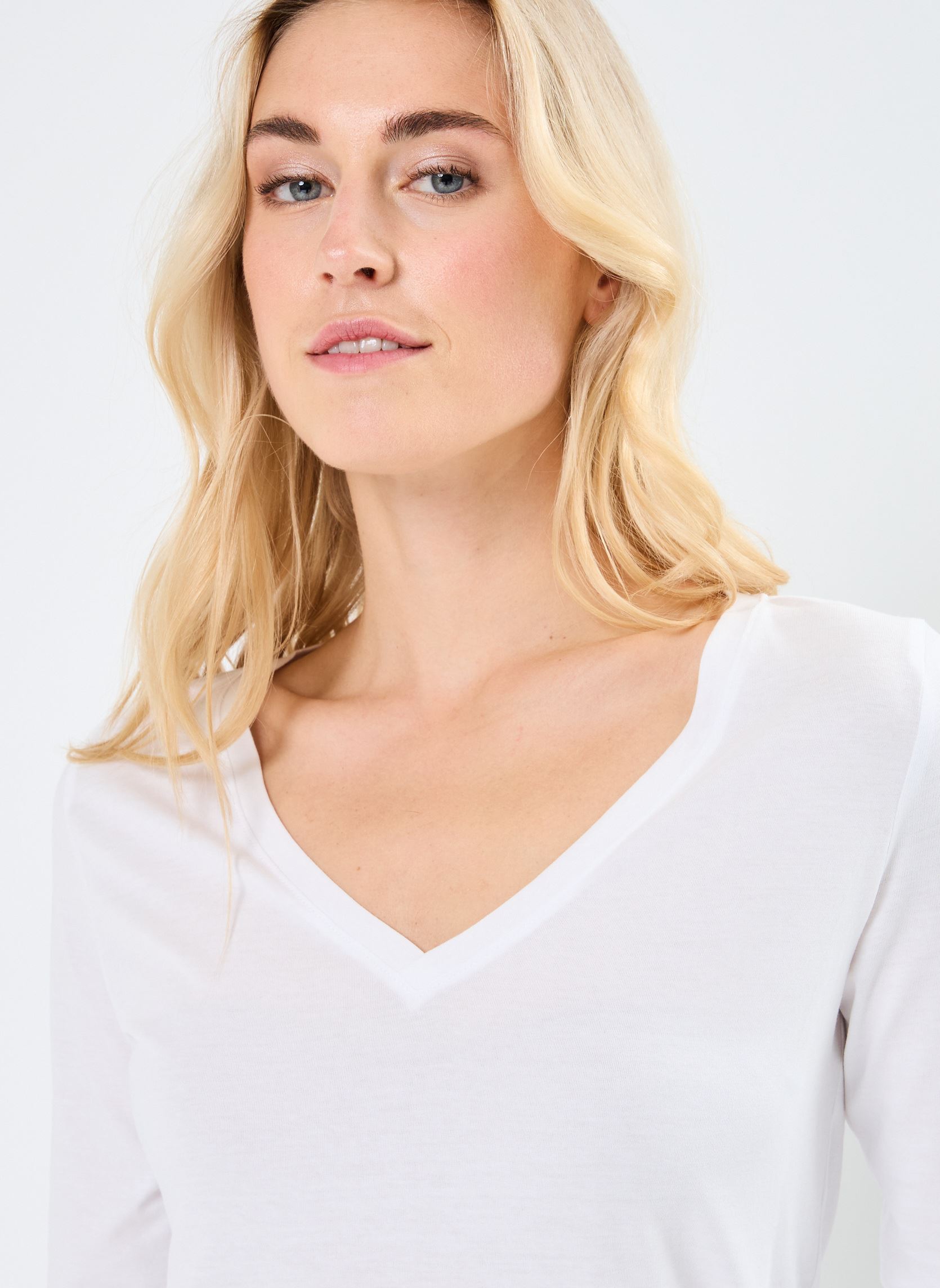 Langarm-T-Shirts TEELOTL lots damen schwarz MADE BY Langarm-T-Shirts TEELOTL lots damen schwarz Noir Blanc
