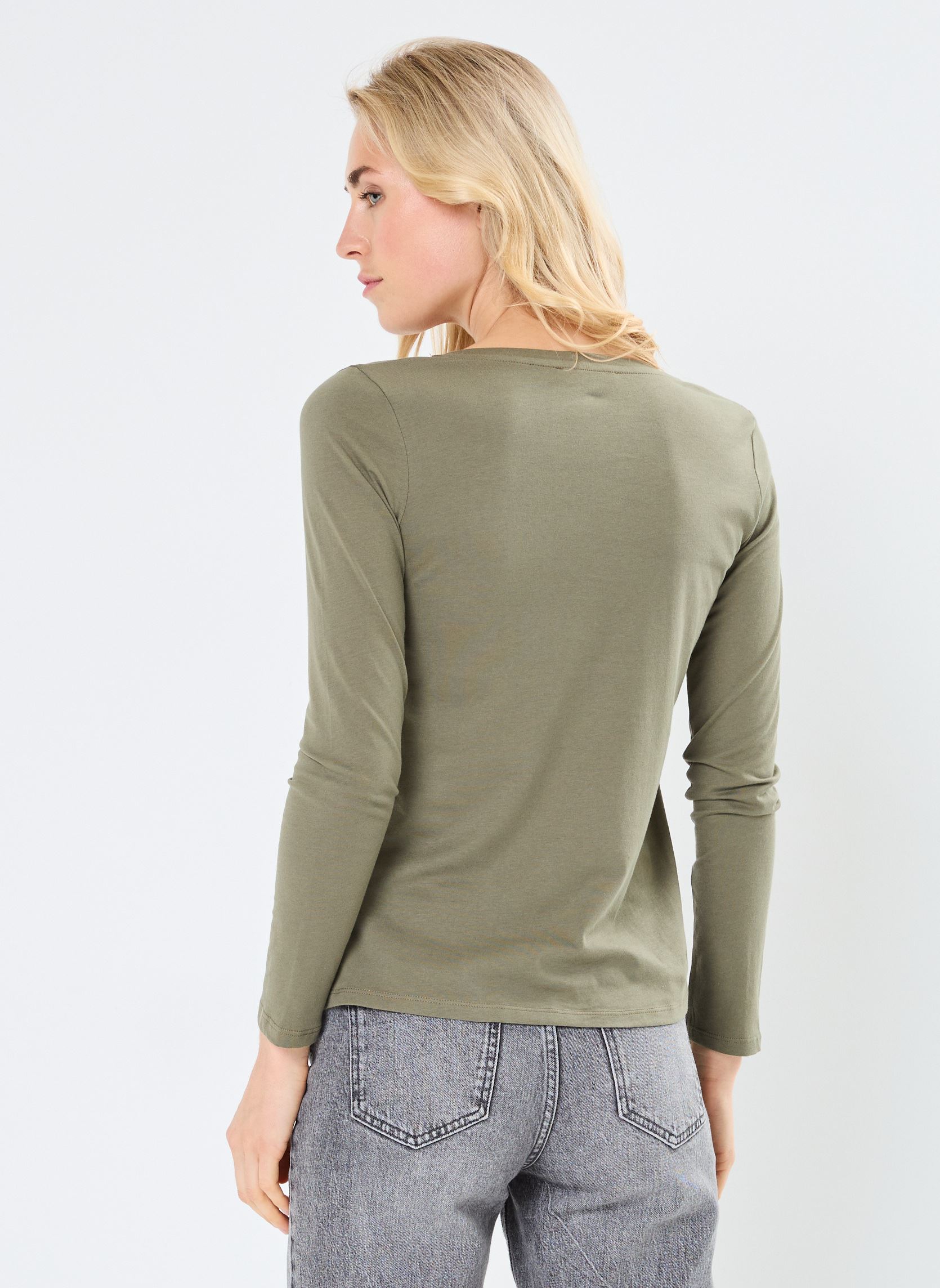 Tee-shirts manches longues TEELOTL lots femme vert MADE BY Tee-shirts manches longues TEELOTL lots femme vert Noir Kaki