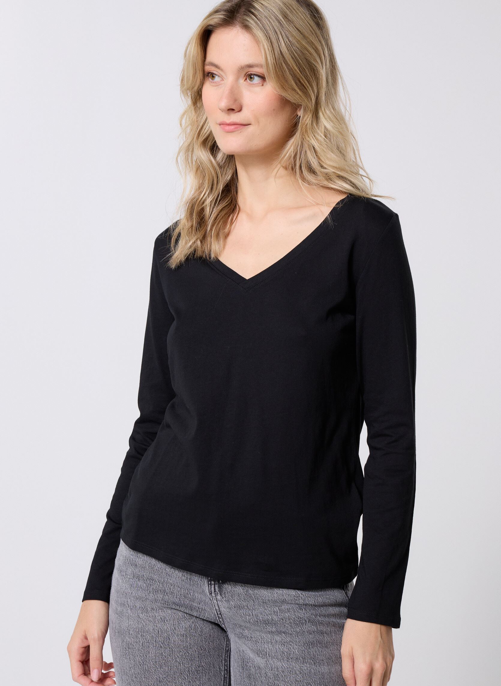 Tee-shirts manches longues TEELOTL lots femme noir MADE BY Tee-shirts manches longues TEELOTL lots femme noir NOIR MELBEIGE