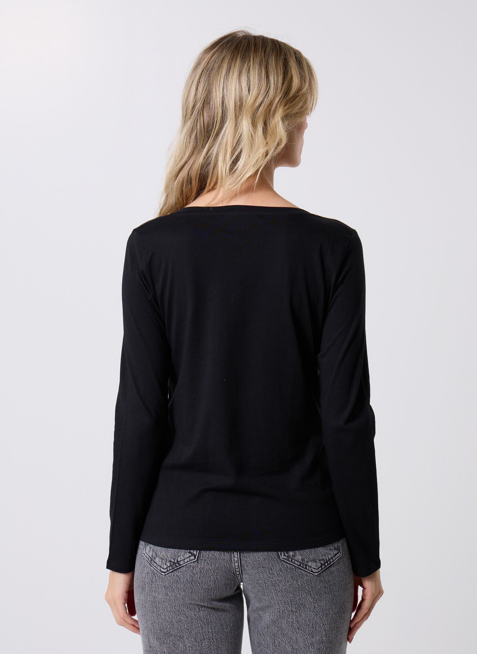 Tee-shirts manches longues TEELOTL lots femme noir MADE BY Tee-shirts manches longues TEELOTL lots femme noir NOIR MELBEIGE