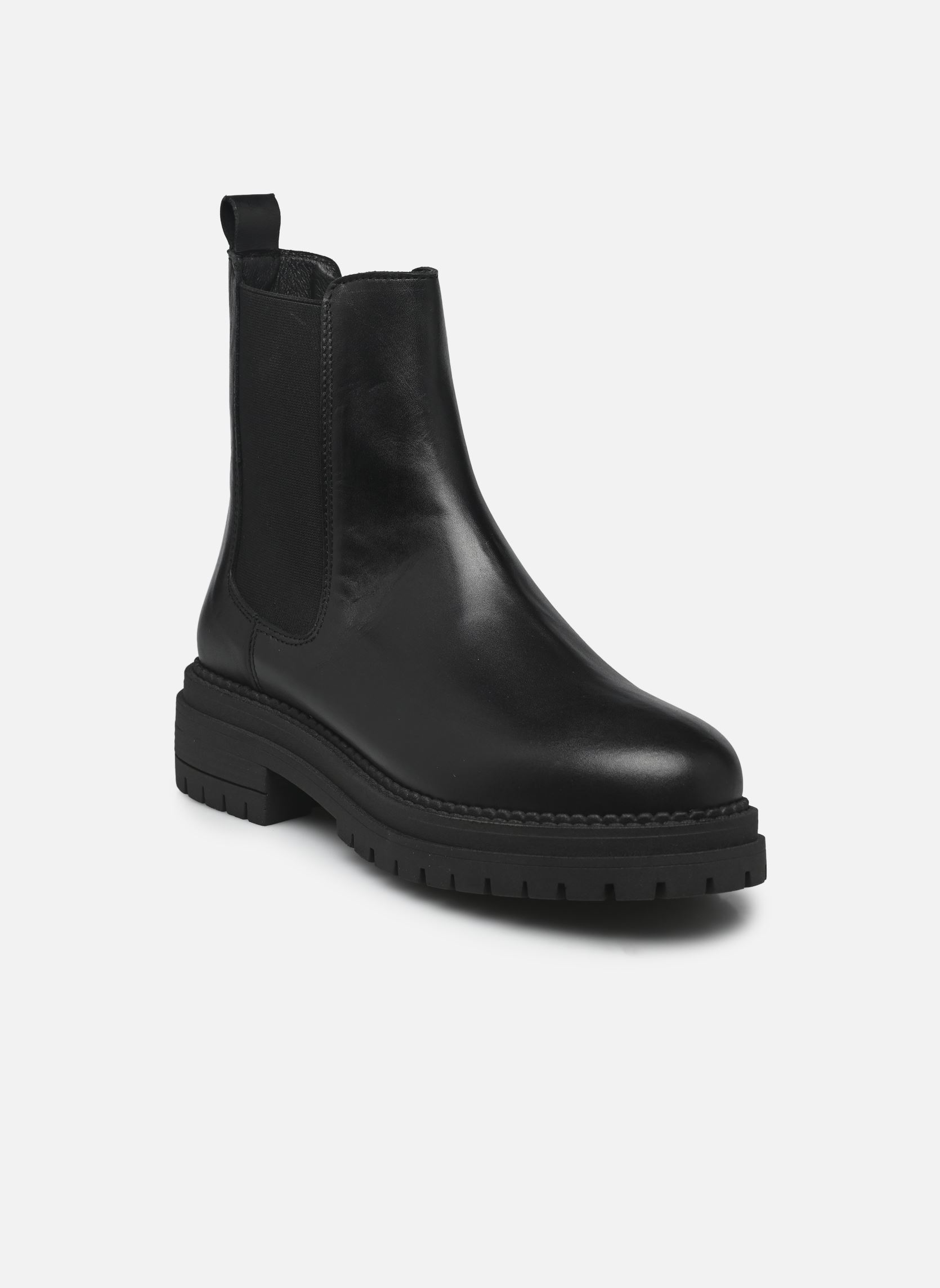 Stivaletti e stivali Lofi - Low Boots chelsea crantée donna nero Georgia Rose Stivaletti e stivali Lofi - Low Boots chelsea crantée donna nero CUIR LISSE NOIR