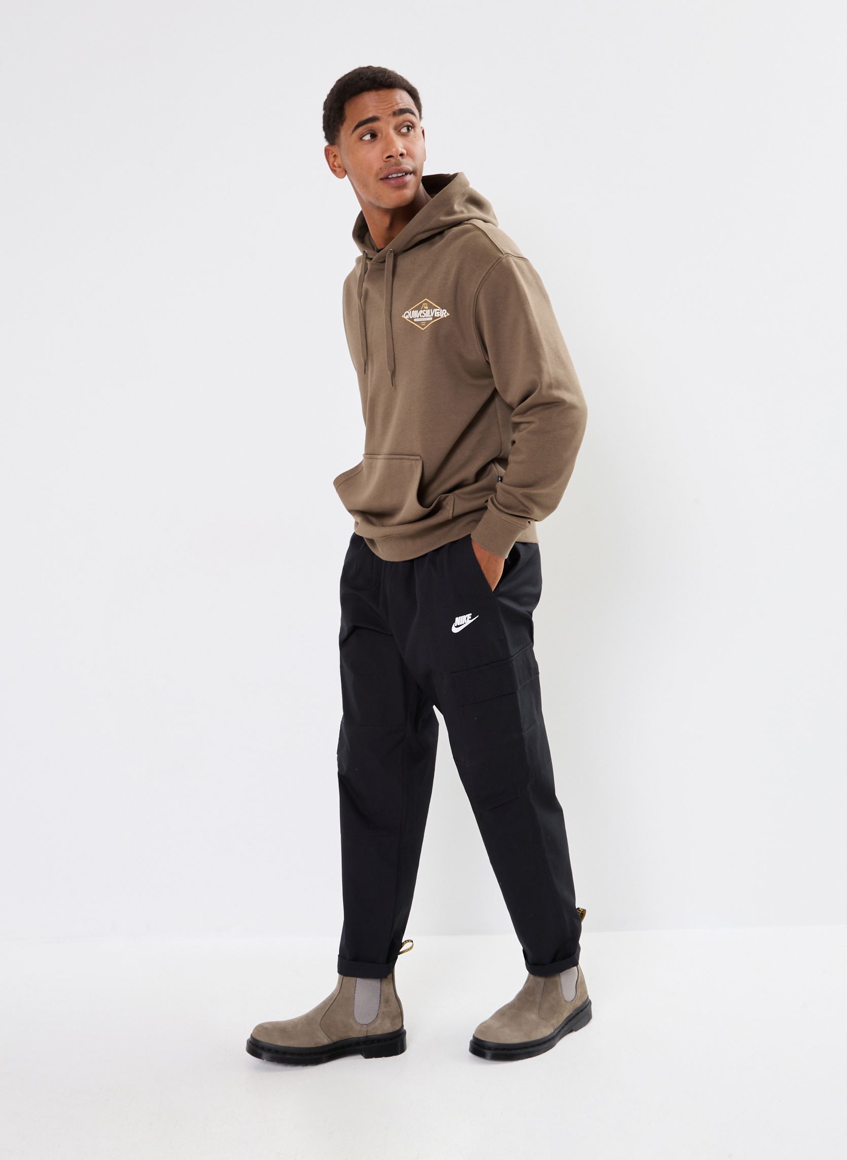 Kapuzenpullover Omni Sign Hood herren braun Quiksilver Kapuzenpullover Omni Sign Hood herren braun Canteen