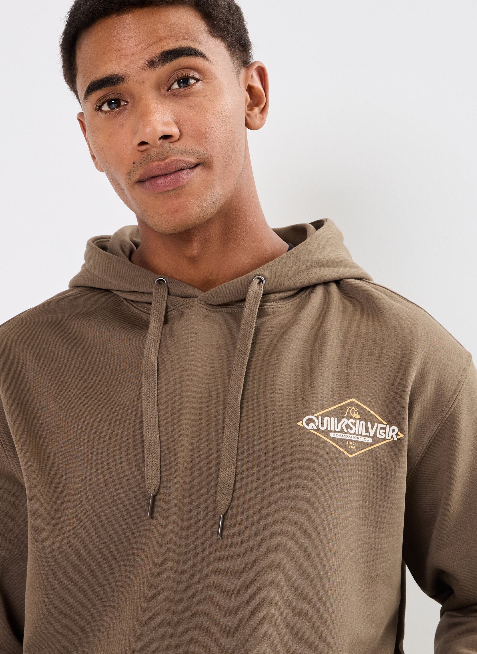Kapuzenpullover Omni Sign Hood herren braun Quiksilver Kapuzenpullover Omni Sign Hood herren braun Canteen