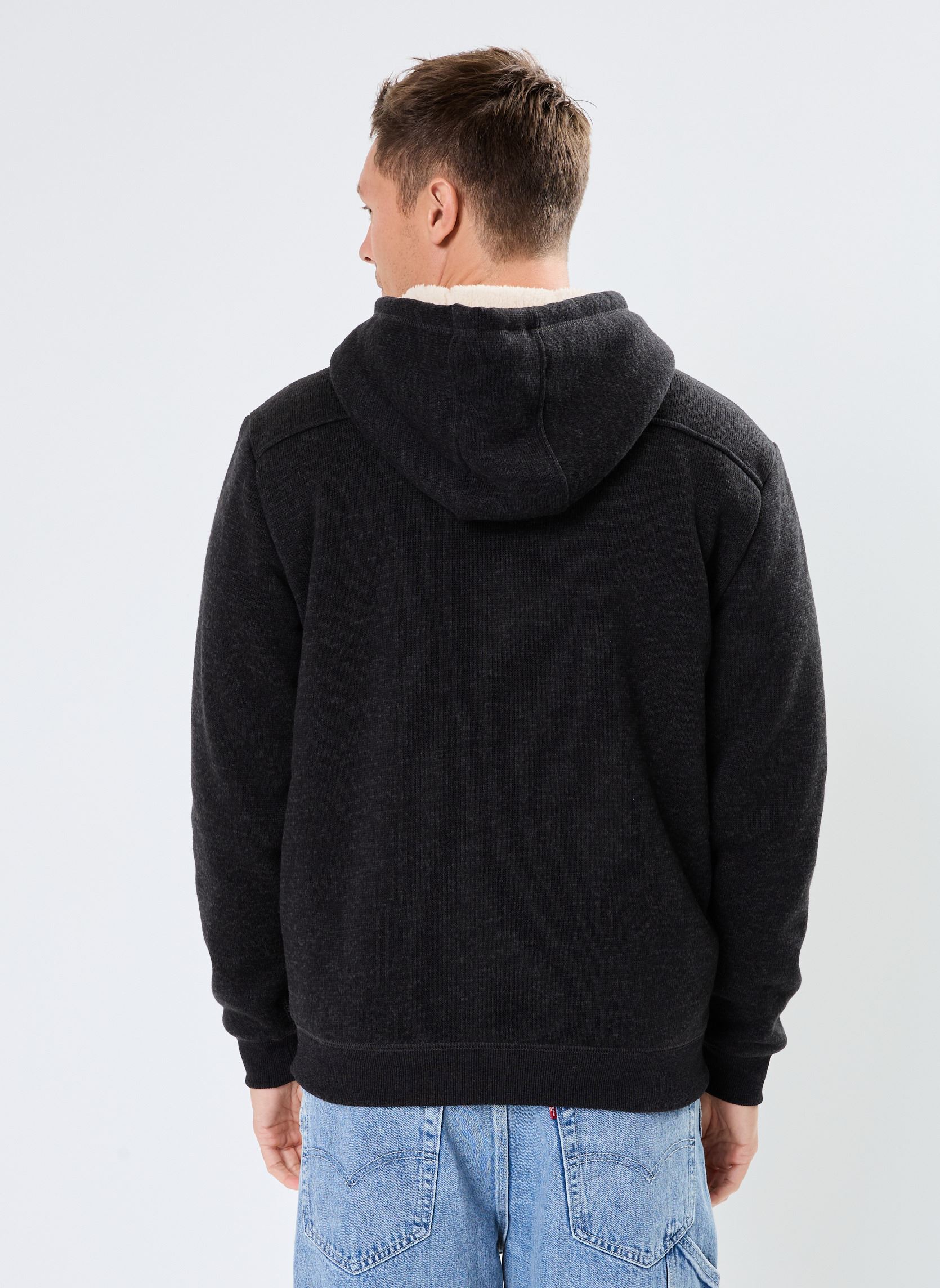 Quiksilver Sweats zippés Sweatshirt - Keller Sherpa homme noir
