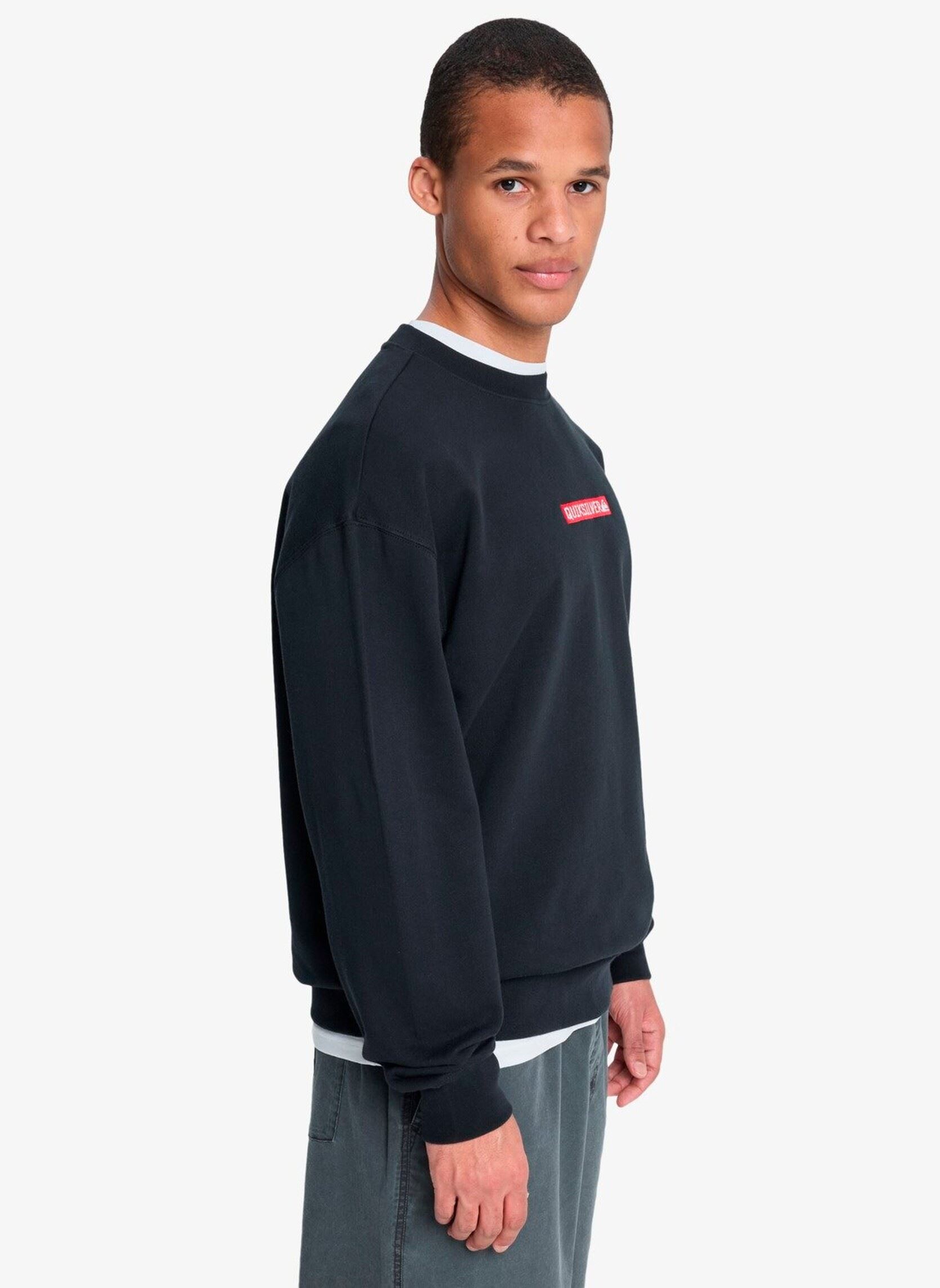 Sweatshirts Dna Crew heren zwart Quiksilver Sweatshirts Dna Crew heren zwart Black