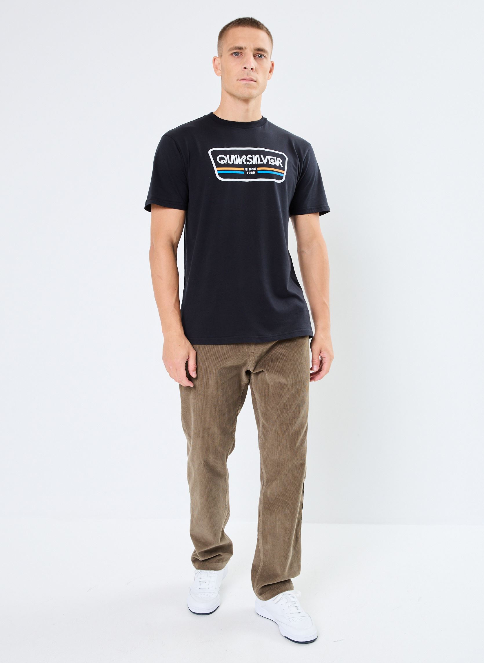 Tee-shirts Rangelifefront homme bleu Quiksilver Tee-shirts Rangelifefront homme bleu BLACK