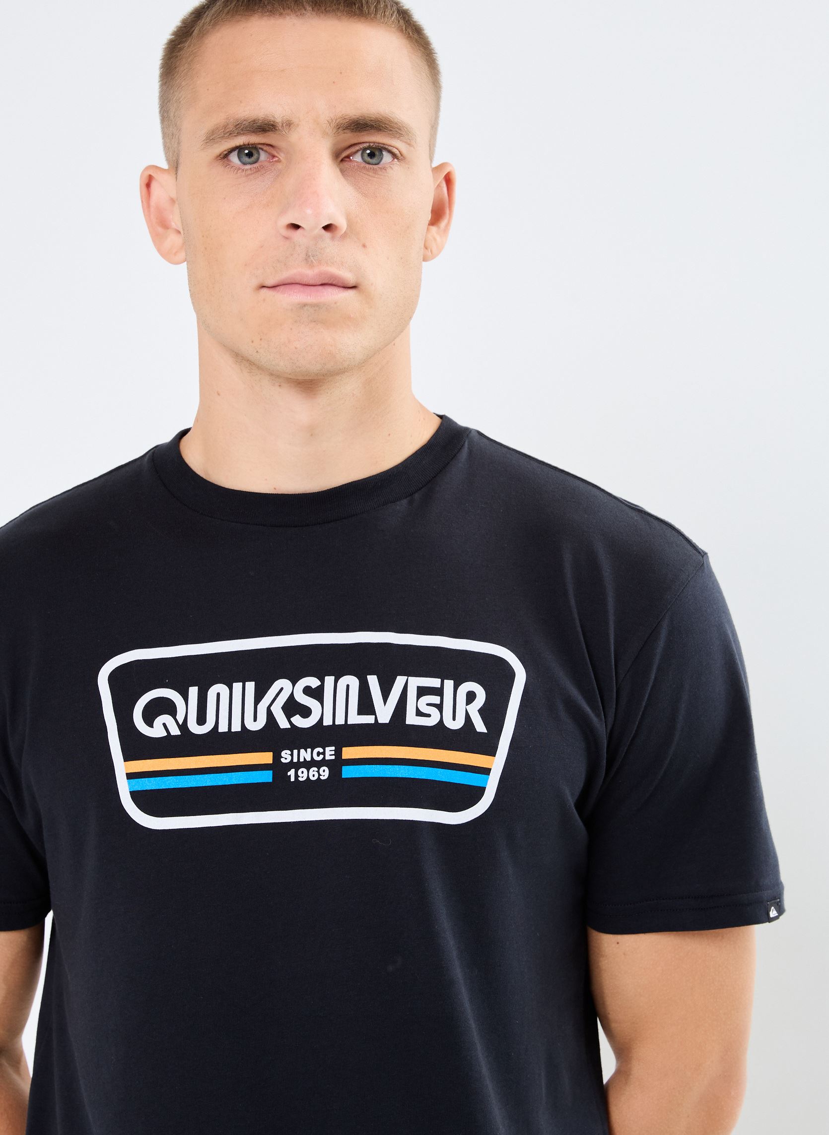 Tee-shirts Rangelifefront homme bleu Quiksilver Tee-shirts Rangelifefront homme bleu BLACK