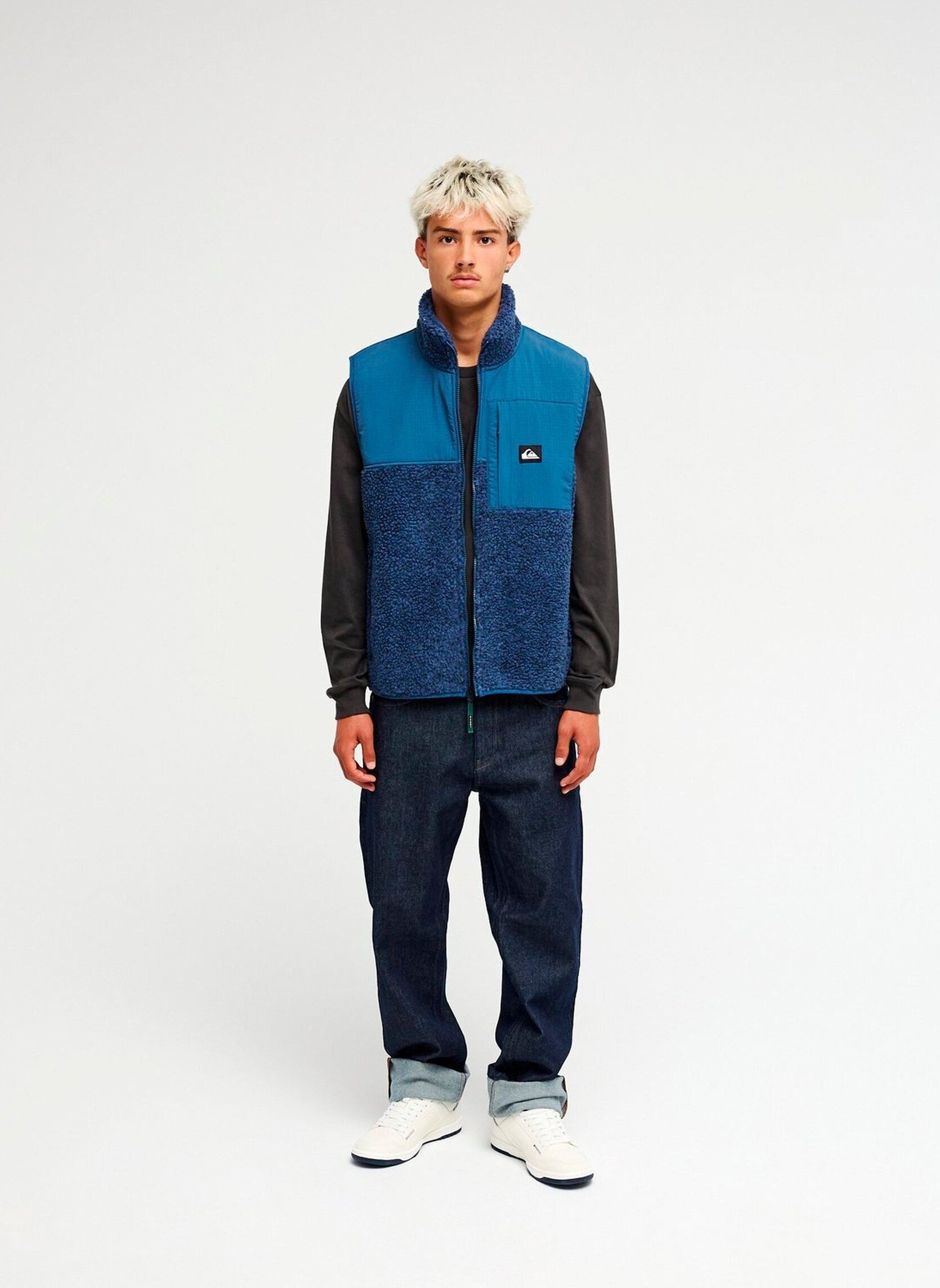 Vestes Shallow Water G homme bleu Quiksilver Vestes Shallow Water G homme bleu DARK DENIMHEATHER SWALLOWWATER