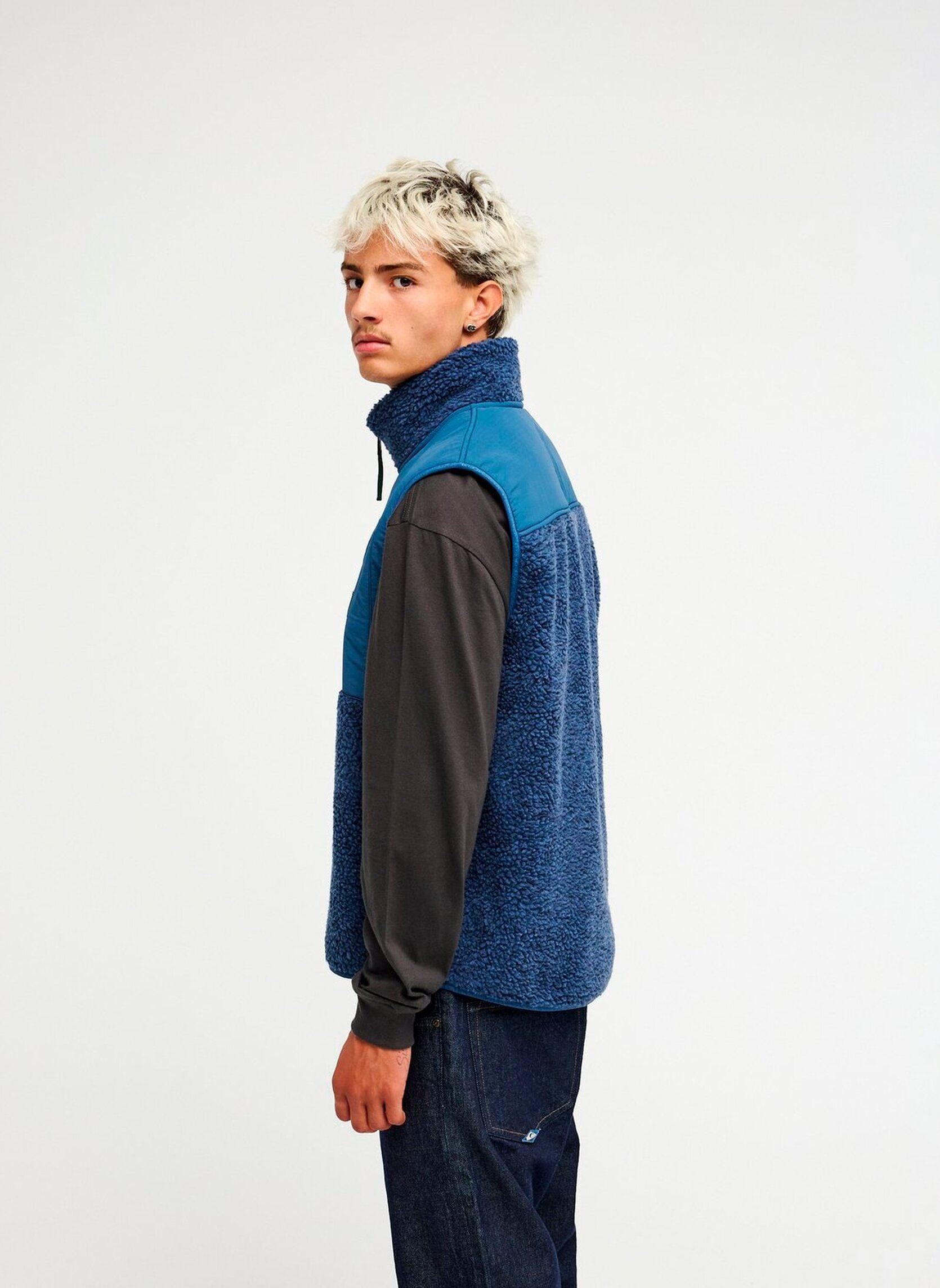 Vestes Shallow Water G homme bleu Quiksilver Vestes Shallow Water G homme bleu DARK DENIMHEATHER SWALLOWWATER