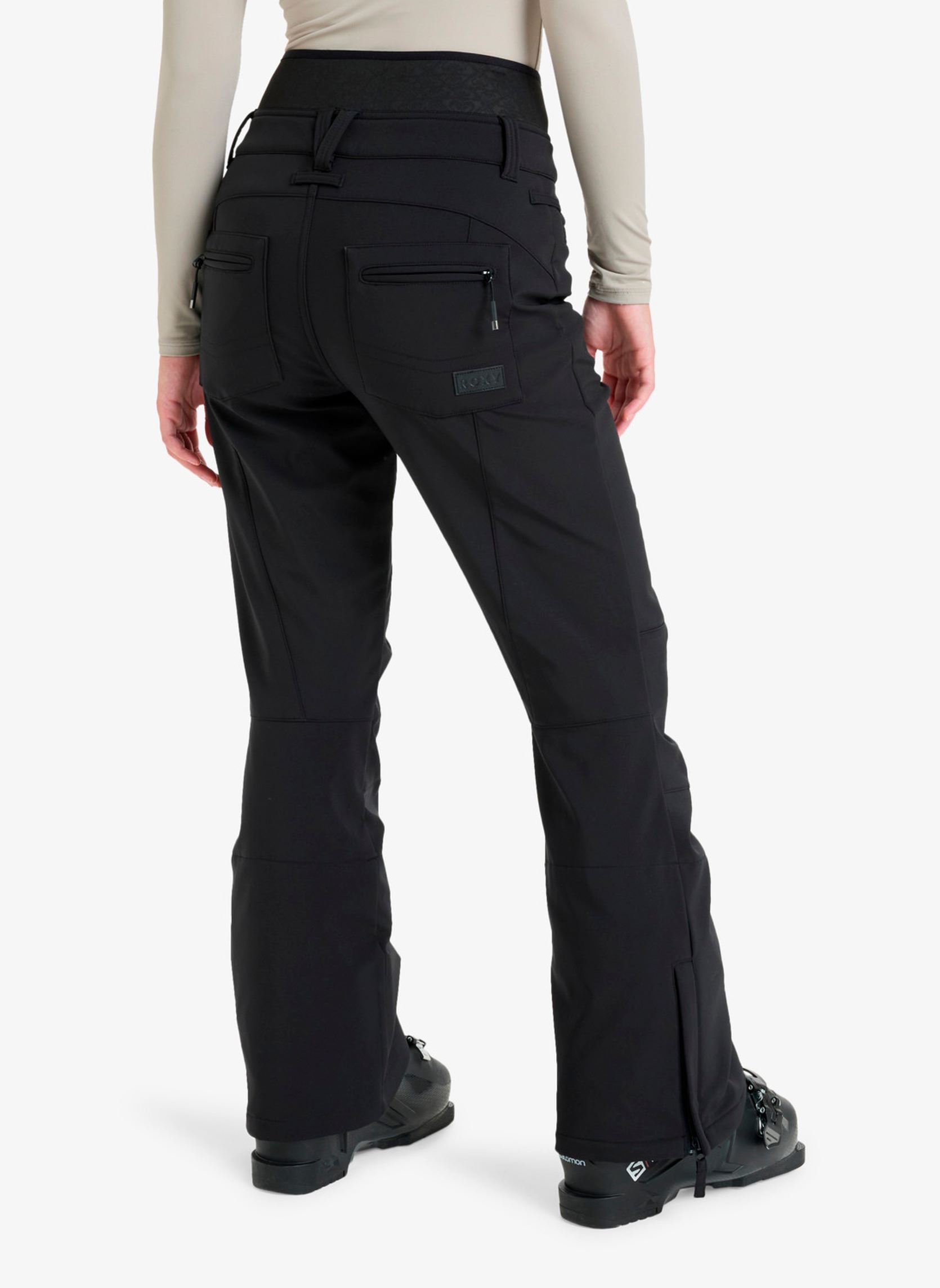 Straight Leg Hosen Rising High Pt damen schwarz Roxy Straight Leg Hosen Rising High Pt damen schwarz TRUE BLACK